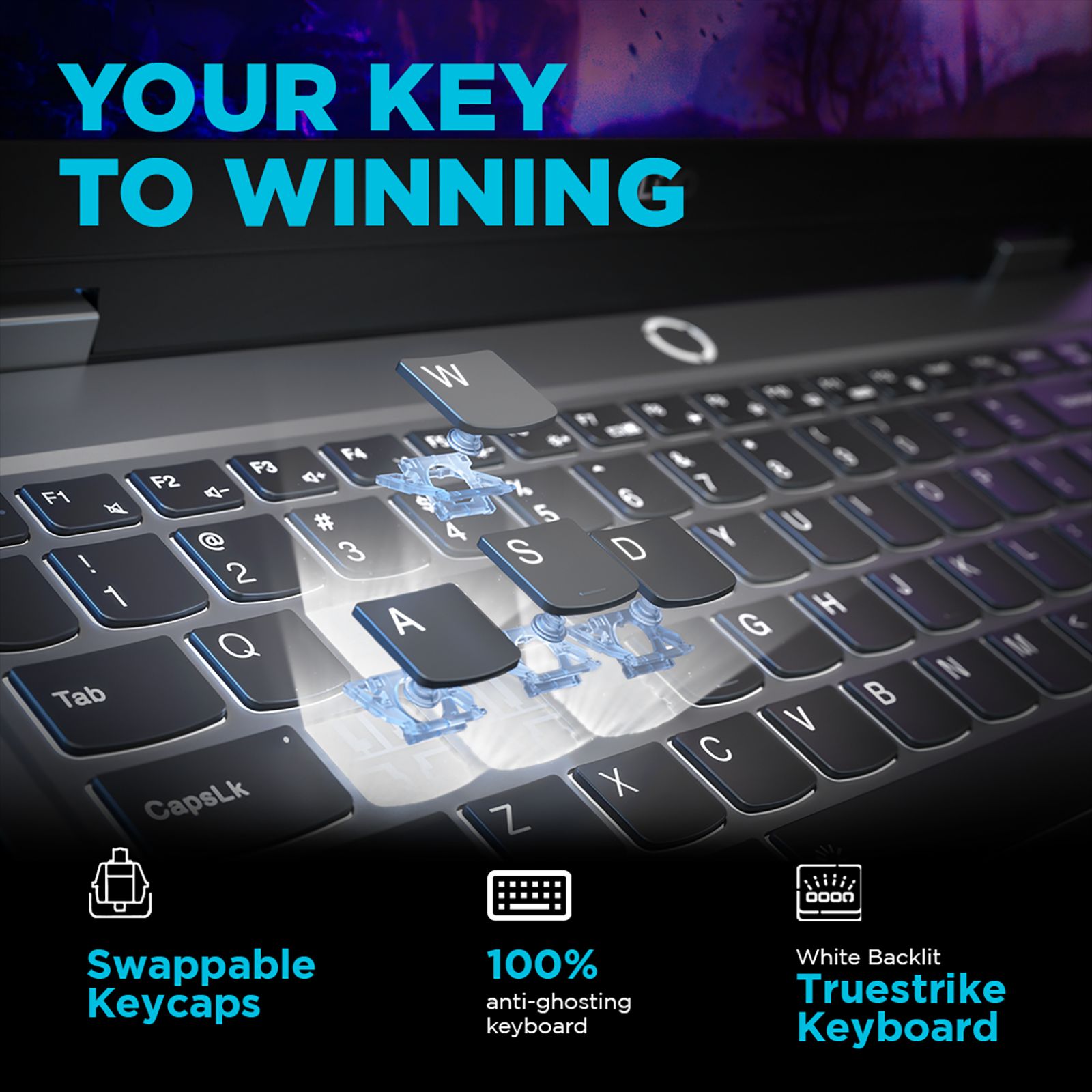 Lenovo LOQ 15IAX9 Intel Core i5 12th Gen Gaming Laptop (16GB, 512GB SSD, Windows 11 Home, 6GB Graphics, 15.6 Inch 144 Hz FHD IPS Display, NVIDIA GeForce RTX 3050, MS Office Home 2024, Luna Grey, 2.38 KG)_9