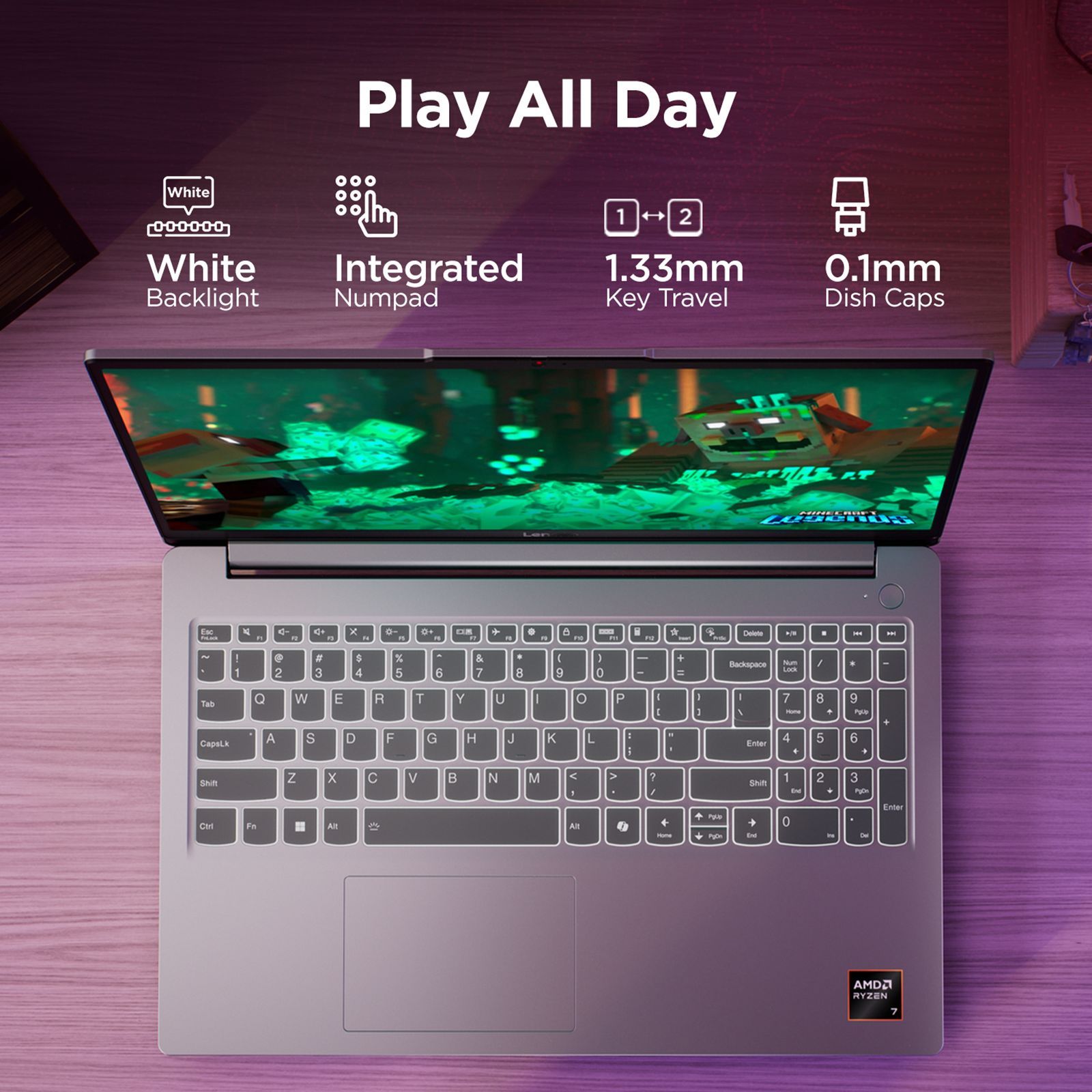 Lenovo LOQ 15ARP10E AMD Ryzen 5 Gaming Laptop (16GB, 512GB SSD, Windows 11 Home, 6GB Graphics, 15.6 Inch 144 Hz FHD IPS Display, NVIDIA GeForce RTX 3050, MS Office Home 2024, Luna Grey, 1.8 KG) Lenovo LOQ 15ARP10E AMD Ryzen 5 Gaming Laptop (16GB, 512GB SSD, Windows 11 Home, 6GB Graphics, 15.6 Inch 144 Hz FHD IPS Display, NVIDIA GeForce RTX 3050, MS Office Home 2024, Luna Grey, 1.8 KG)_3
