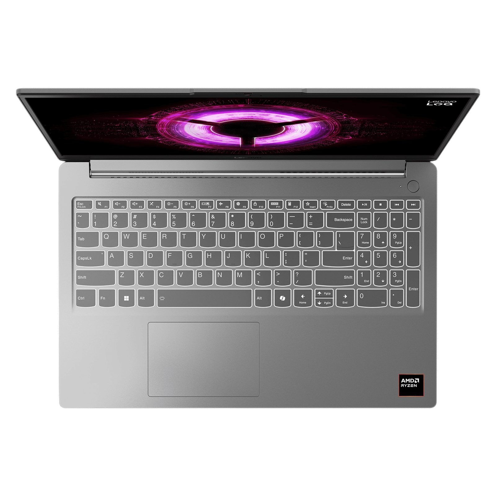 Lenovo LOQ 15ARP10E AMD Ryzen 5 Gaming Laptop (16GB, 512GB SSD, Windows 11 Home, 6GB Graphics, 15.6 Inch 144 Hz FHD IPS Display, NVIDIA GeForce RTX 3050, MS Office Home 2024, Luna Grey, 1.8 KG)_2