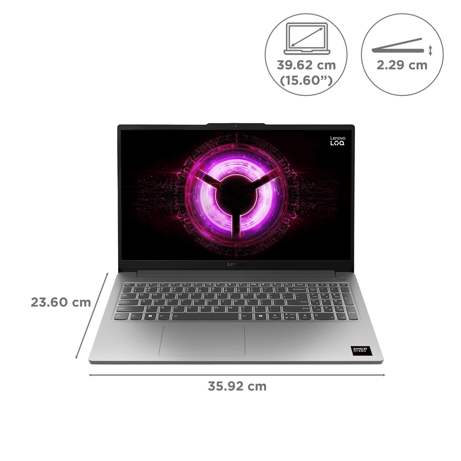 Lenovo LOQ 15ARP10E AMD Ryzen 7 Gaming Laptop (16GB, 512GB SSD, Windows 11 Home, 6GB Graphics, 15.6 Inch 144 Hz FHD IPS Display, NVIDIA GeForce RTX 4050, MS Office Home 2024, Luna Grey, 1.8 KG) Lenovo LOQ 15ARP10E AMD Ryzen 7 Gaming Laptop (16GB, 512GB SSD, Windows 11 Home, 6GB Graphics, 15.6 Inch 144 Hz FHD IPS Display, NVIDIA GeForce RTX 4050, MS Office Home 2024, Luna Grey, 1.8 KG)_7