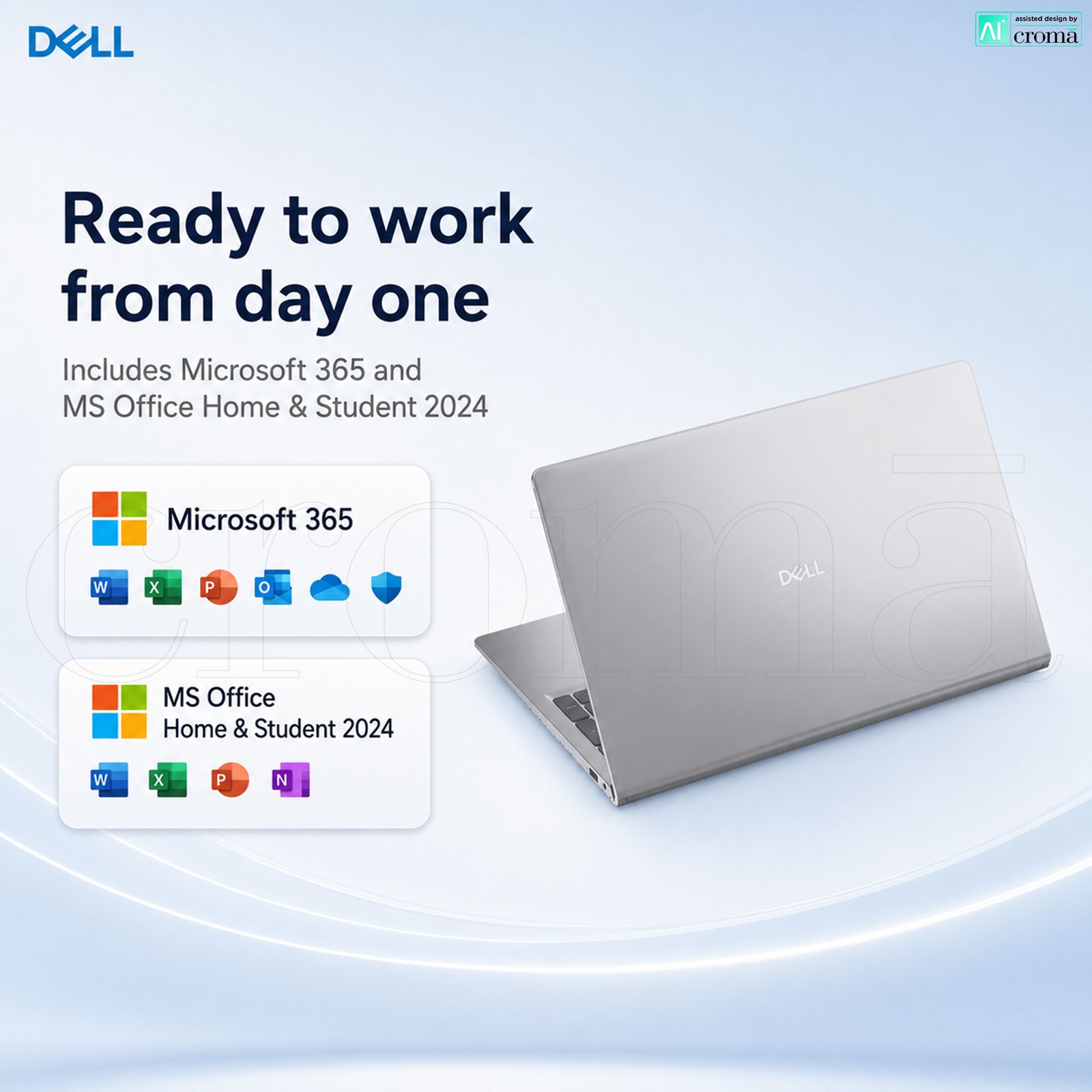 Dell DC 15260 Intel Core Ultra 5 225H Thin & Light Laptop (16GB, 512GB SSD, Windows 11 Home, 15.6 inch Full HD Anti-Glare Display, MS Office Home 2024, Platinum Silver, 1.66 KG)_6