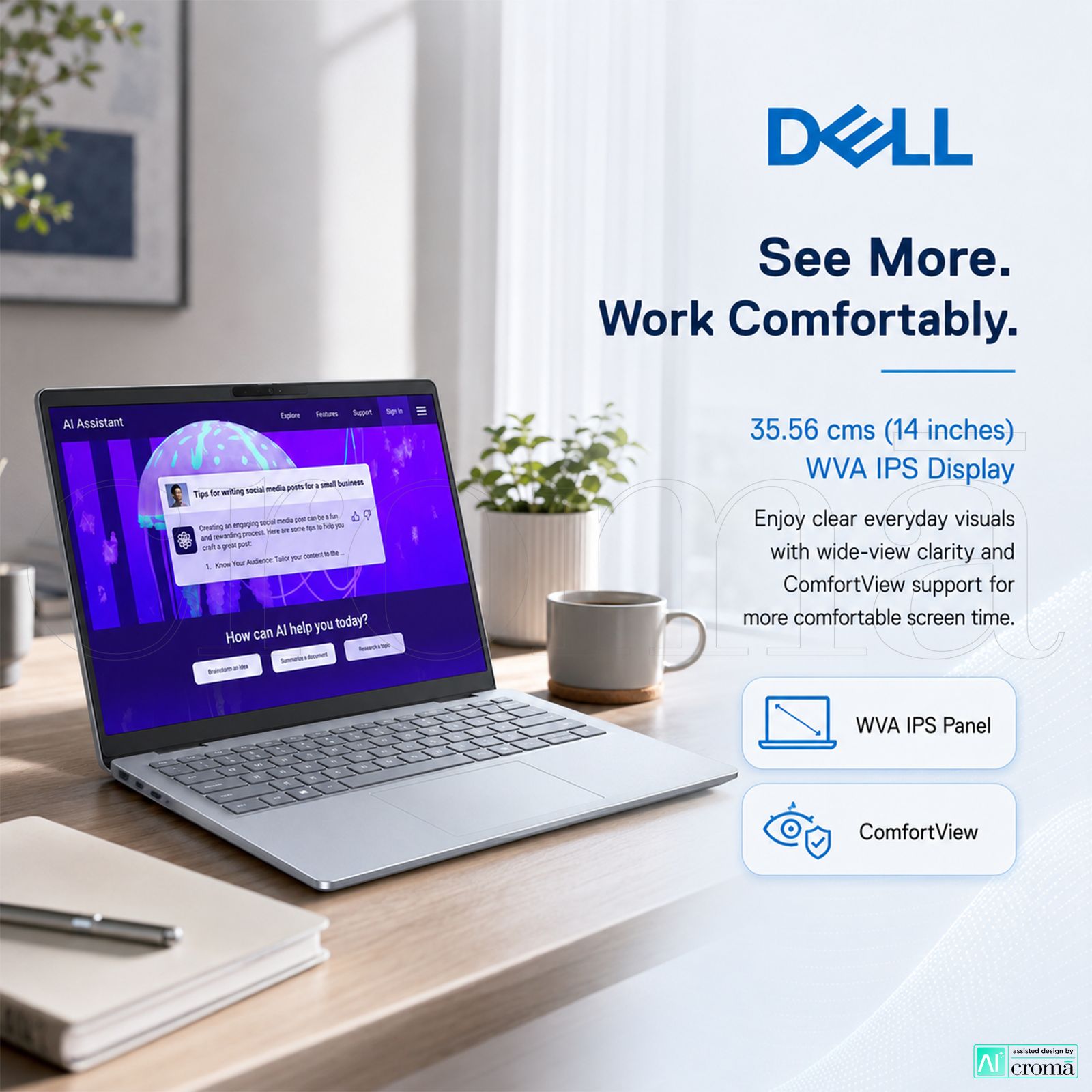 Dell 14 Plus Intel Core Ultra 5 Laptop (16GB, 512GB SSD, Windows 11 Home, 14 inch WVA IPS Display, MS Office 2024, Silver, 1.53 KG) Dell 14 Plus Intel Core Ultra 5 Laptop (16GB, 512GB SSD, Windows 11 Home, 14 inch WVA IPS Display, MS Office 2024, Silver, 1.53 KG)_7