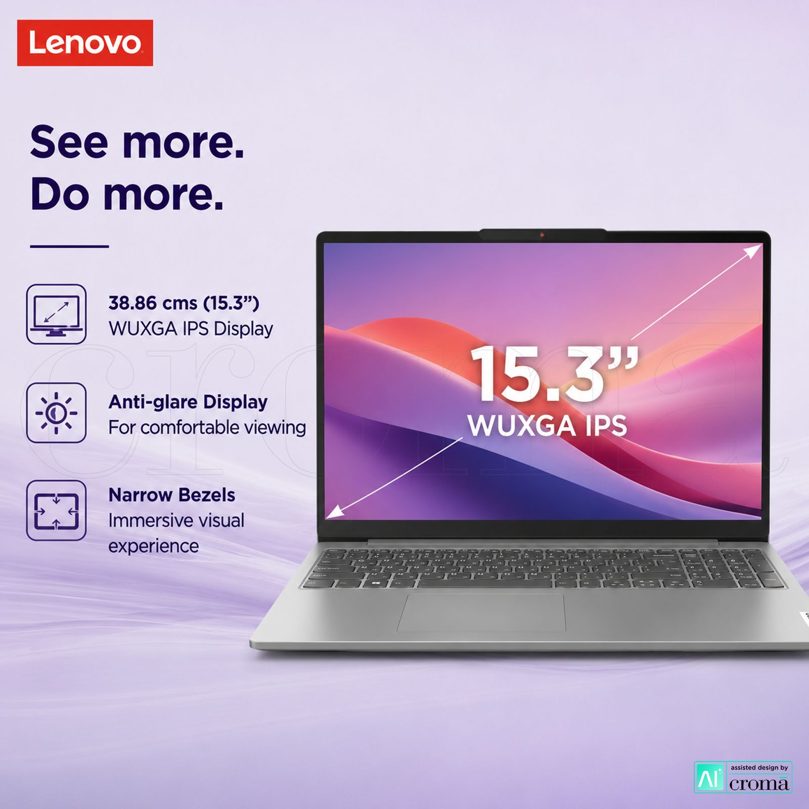 Lenovo IdeaPad Slim 3 15IRH10 Intel Core i7 13th Gen Thin & Light Laptop (16GB, 512GB SSD, Windows 11 Home, 15.3 inch WUXGA IPS Display, MS Office Home 2024, Luna Grey, 1.59 KG) Lenovo IdeaPad Slim 3 15IRH10 Intel Core i7 13th Gen Thin & Light Laptop (16GB, 512GB SSD, Windows 11 Home, 15.3 inch WUXGA IPS Display, MS Office Home 2024, Luna Grey, 1.59 KG)_4