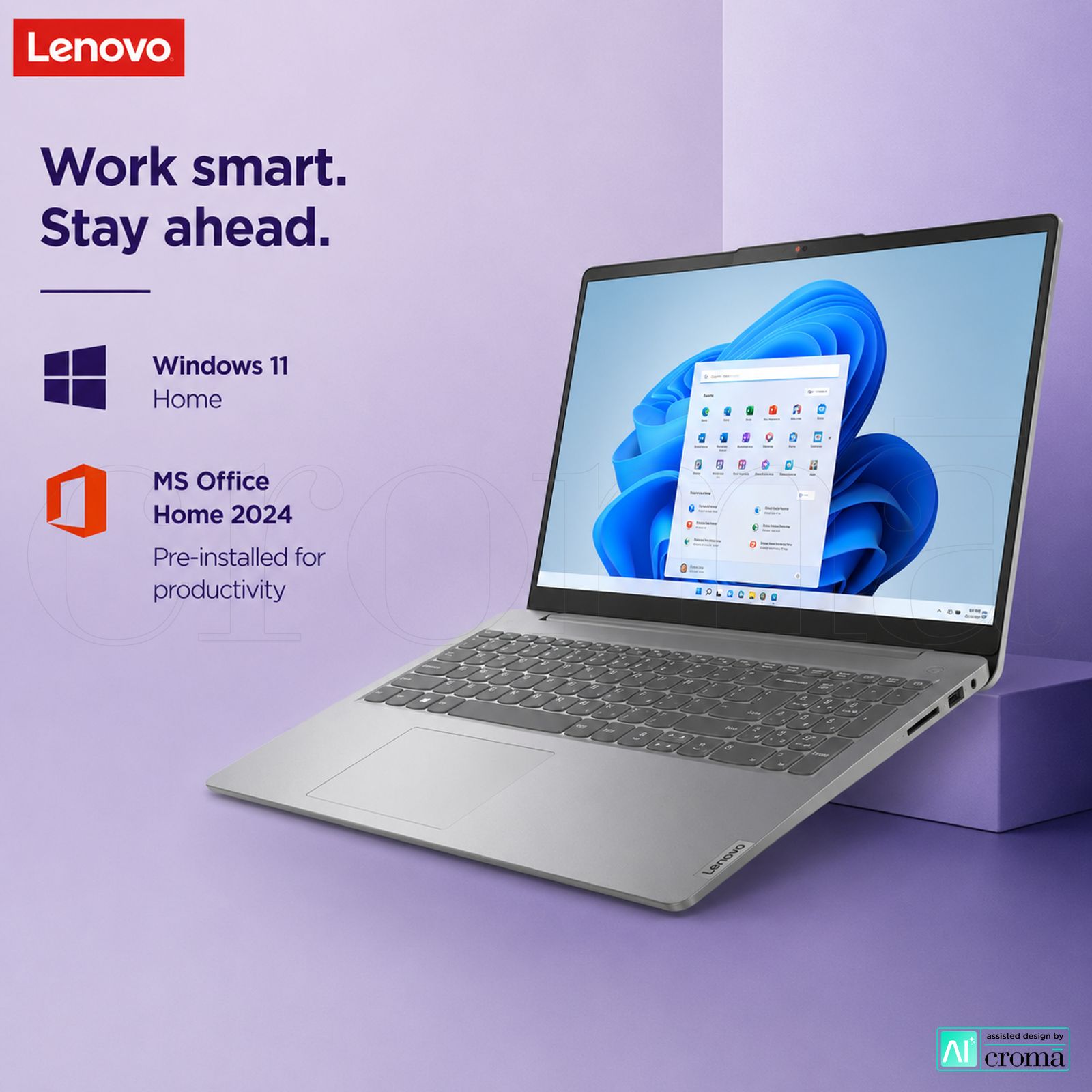 Lenovo IdeaPad Slim 3 15IRH10 Intel Core i7 13th Gen Thin & Light Laptop (16GB, 512GB SSD, Windows 11 Home, 15.3 inch WUXGA IPS Display, MS Office Home 2024, Luna Grey, 1.59 KG) Lenovo IdeaPad Slim 3 15IRH10 Intel Core i7 13th Gen Thin & Light Laptop (16GB, 512GB SSD, Windows 11 Home, 15.3 inch WUXGA IPS Display, MS Office Home 2024, Luna Grey, 1.59 KG)_5