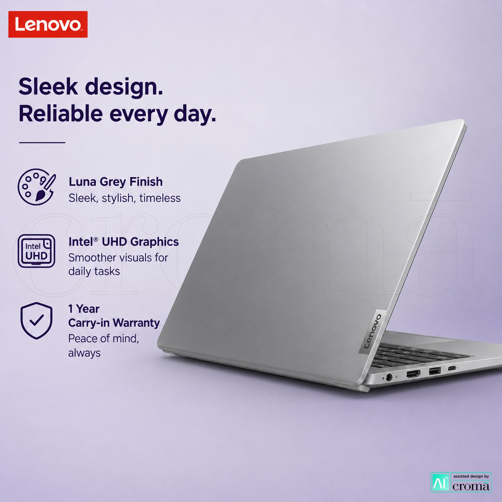 Lenovo IdeaPad Slim 3 15IRH10 Intel Core i7 13th Gen Thin & Light Laptop (16GB, 512GB SSD, Windows 11 Home, 15.3 inch WUXGA IPS Display, MS Office Home 2024, Luna Grey, 1.59 KG) Lenovo IdeaPad Slim 3 15IRH10 Intel Core i7 13th Gen Thin & Light Laptop (16GB, 512GB SSD, Windows 11 Home, 15.3 inch WUXGA IPS Display, MS Office Home 2024, Luna Grey, 1.59 KG)_7