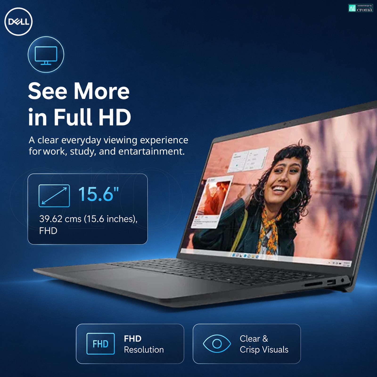 Dell Inspiron Intel Core i5 13th Gen Notebook Laptop (8GB, 512GB SSD, Windows 11, 15.6 inch Full HD IPS Display, MS Office 2024, Carbon Black, 1.66 KG) Dell Inspiron Intel Core i5 13th Gen Notebook Laptop (8GB, 512GB SSD, Windows 11, 15.6 inch Full HD IPS Display, MS Office 2024, Carbon Black, 1.66 KG)_3