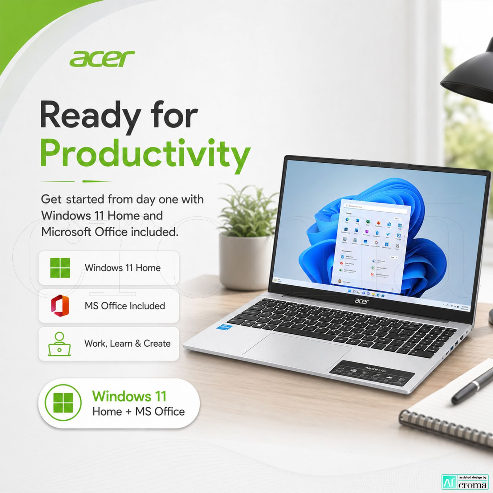 Acer Aspire Lite Intel Core 5 Laptop (16GB, 512GB SSD, Windows 11 Home, 15.6 inch FHD IPS Display, MS Office, Silver, 1.7 KG) Acer Aspire Lite Intel Core 5 Laptop (16GB, 512GB SSD, Windows 11 Home, 15.6 inch FHD IPS Display, MS Office, Silver, 1.7 KG)_7
