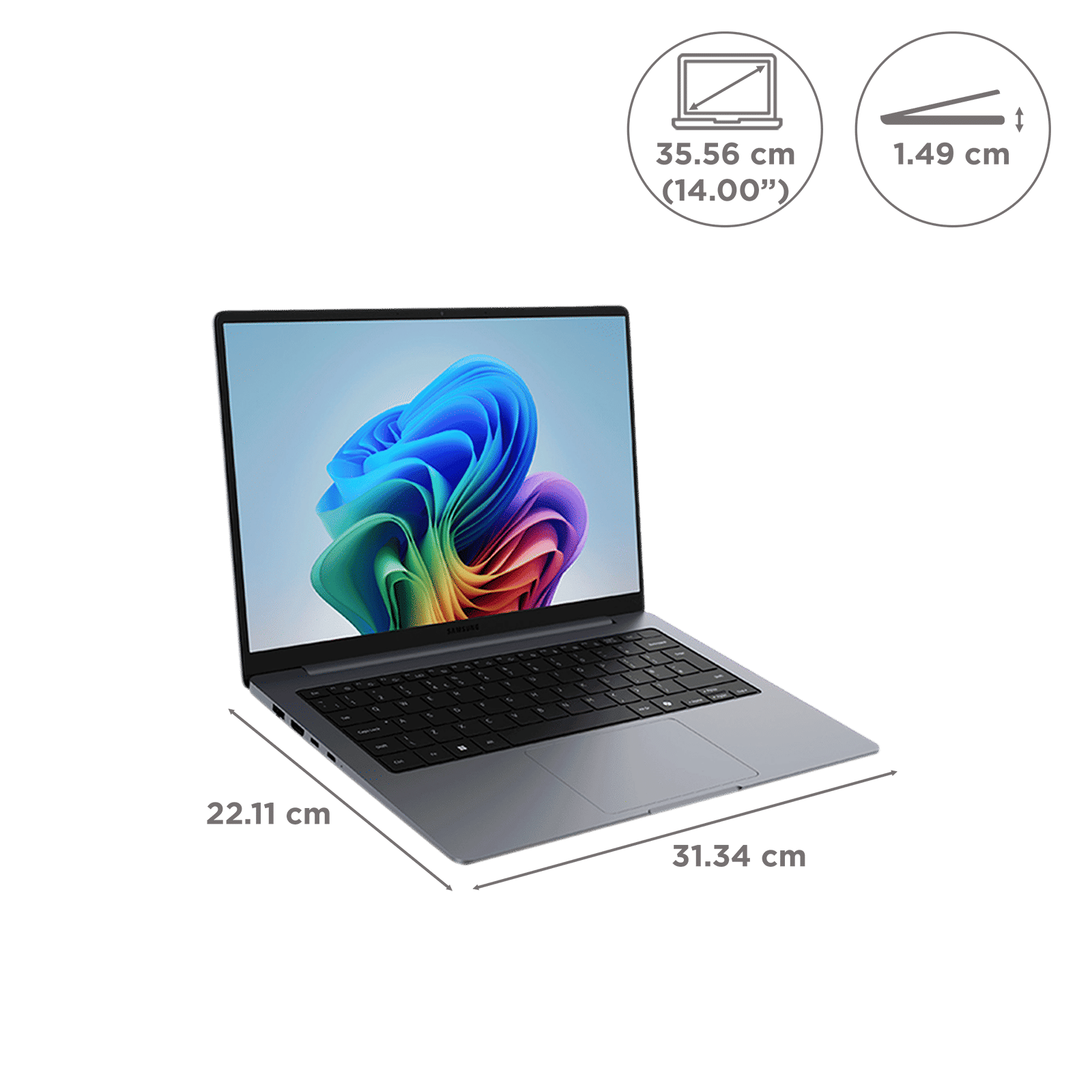 SAMSUNG Galaxy Book6 Intel Core Ultra 5 Thin & Light Laptop (16GB, 512GB SSD, Windows 11 Home, 14 inch WUXGA IPS Display, MS Office Home & Student 2024, Gray, 1.43 KG) SAMSUNG Galaxy Book6 Intel Core Ultra 5 Thin & Light Laptop (16GB, 512GB SSD, Windows 11 Home, 14 inch WUXGA IPS Display, MS Office Home & Student 2024, Gray, 1.43 KG)_2