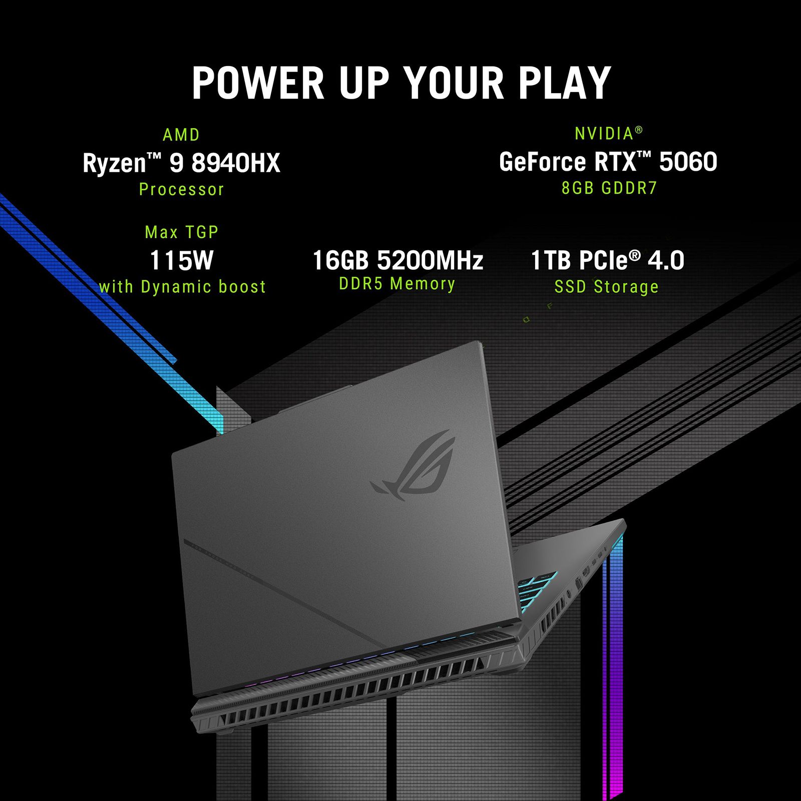 ASUS ROG Strix G16 AMD Ryzen 9 Gaming Laptop (16GB, 1TB SSD, Windows 11 Home, 8GB Graphics, 16 inch 240 Hz WQXGA IPS Display, NVIDIA GeForce RTX 5060, MS Office Home 2024, Eclipse Gray, 2.5KG) ASUS ROG Strix G16 AMD Ryzen 9 Gaming Laptop (16GB, 1TB SSD, Windows 11 Home, 8GB Graphics, 16 inch 240 Hz WQXGA IPS Display, NVIDIA GeForce RTX 5060, MS Office Home 2024, Eclipse Gray, 2.5KG)_3
