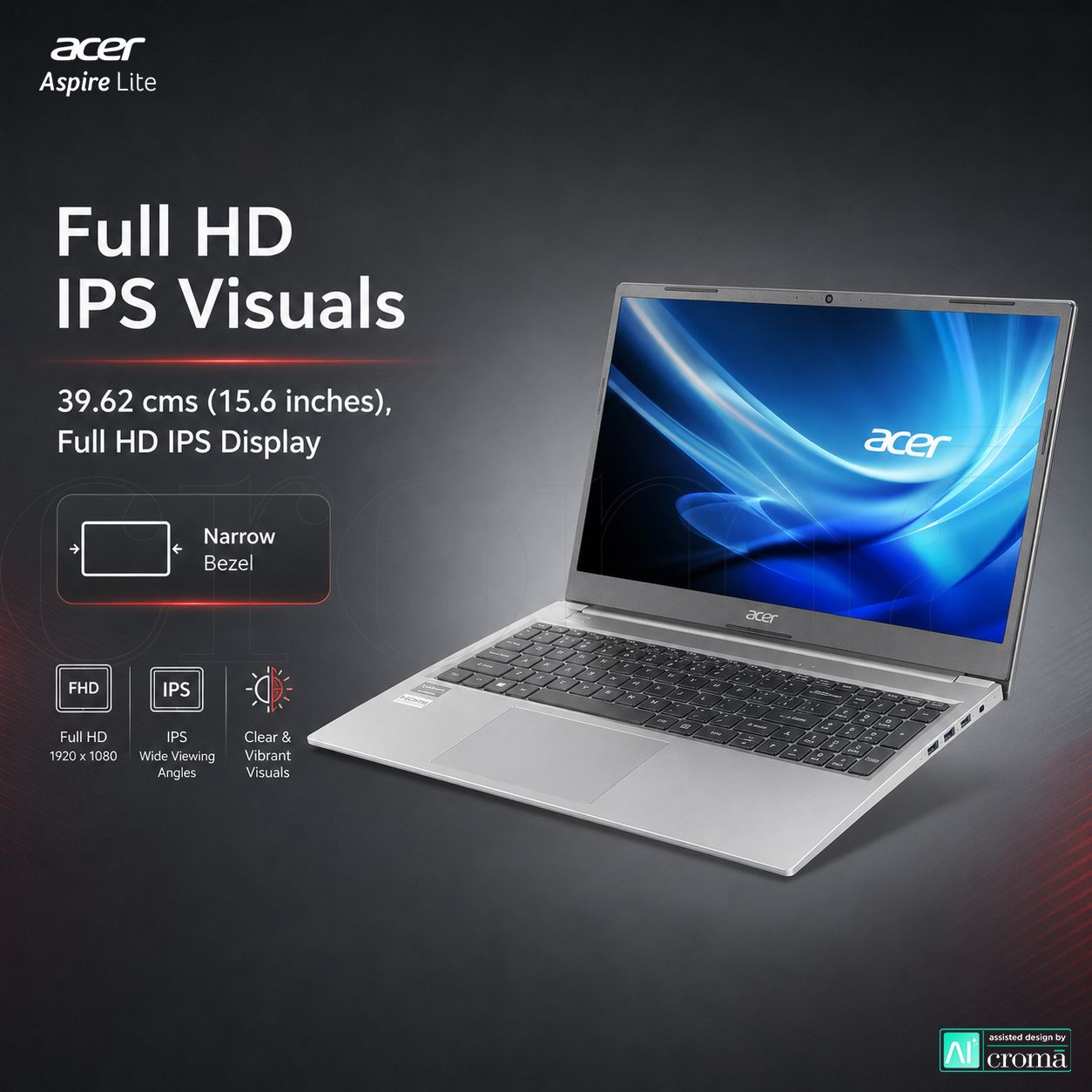 Acer Aspire Lite Intel Core i3 1305U 13th Gen Laptop (8GB, 512GB SSD, Windows 11 Home, 15.6 inch Full HD IPS Display, MS Office Home and Student 2021, Grey, 1.59 KG) Acer Aspire Lite Intel Core i3 1305U 13th Gen Laptop (8GB, 512GB SSD, Windows 11 Home, 15.6 inch Full HD IPS Display, MS Office Home and Student 2021, Grey, 1.59 KG)_3