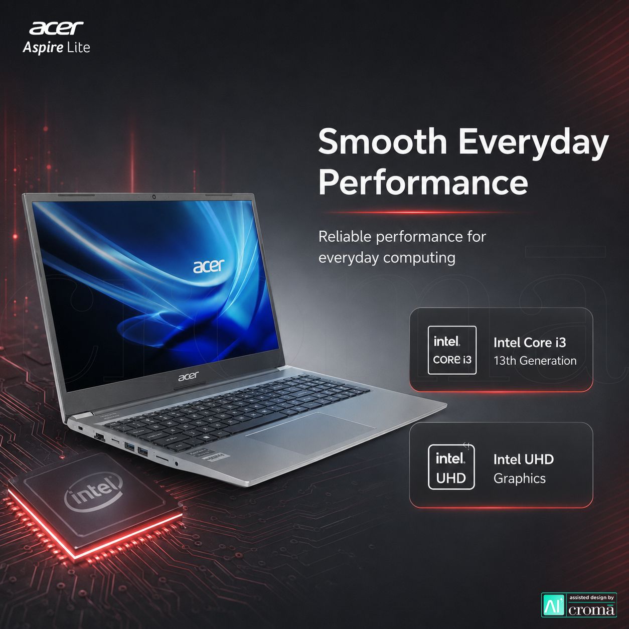 Acer Aspire Lite Intel Core i3 1305U 13th Gen Laptop (8GB, 512GB SSD, Windows 11 Home, 15.6 inch Full HD IPS Display, MS Office Home and Student 2021, Grey, 1.59 KG) Acer Aspire Lite Intel Core i3 1305U 13th Gen Laptop (8GB, 512GB SSD, Windows 11 Home, 15.6 inch Full HD IPS Display, MS Office Home and Student 2021, Grey, 1.59 KG)_4