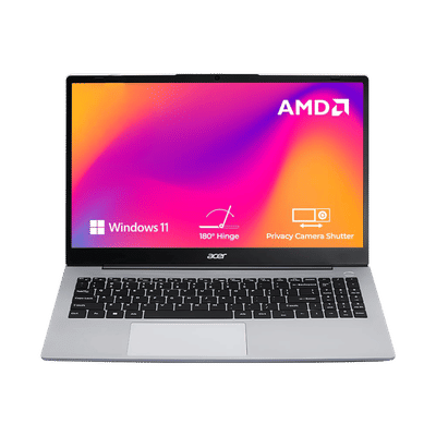 Acer Aspire 3 AMD Ryzen 3 5425U Laptop (8GB, 256GB SSD, Windows 11 Home, 15.6 inch Full HD IPS Display, MS Office Home & Student 2021, Silver, 1.79 KG)