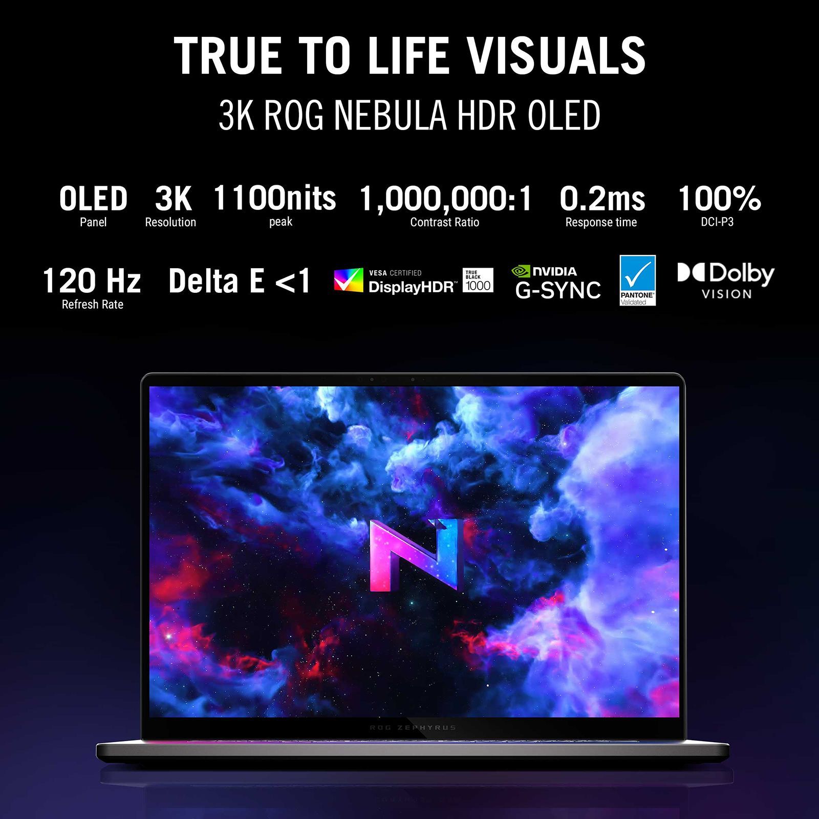 Asus ROG Zephyrus G14 AMD Ryzen AI 9 Gaming Laptop (32GB, 2TB SSD, Windows 11 Home, 8GB Graphics, 14 inch 120 Hz 3K OLED ROG Nebula HDR Display, NVIDIA GeForce RTX 5060, MS Office Home 2024, Eclipse Gray, 1.50 KG)_3