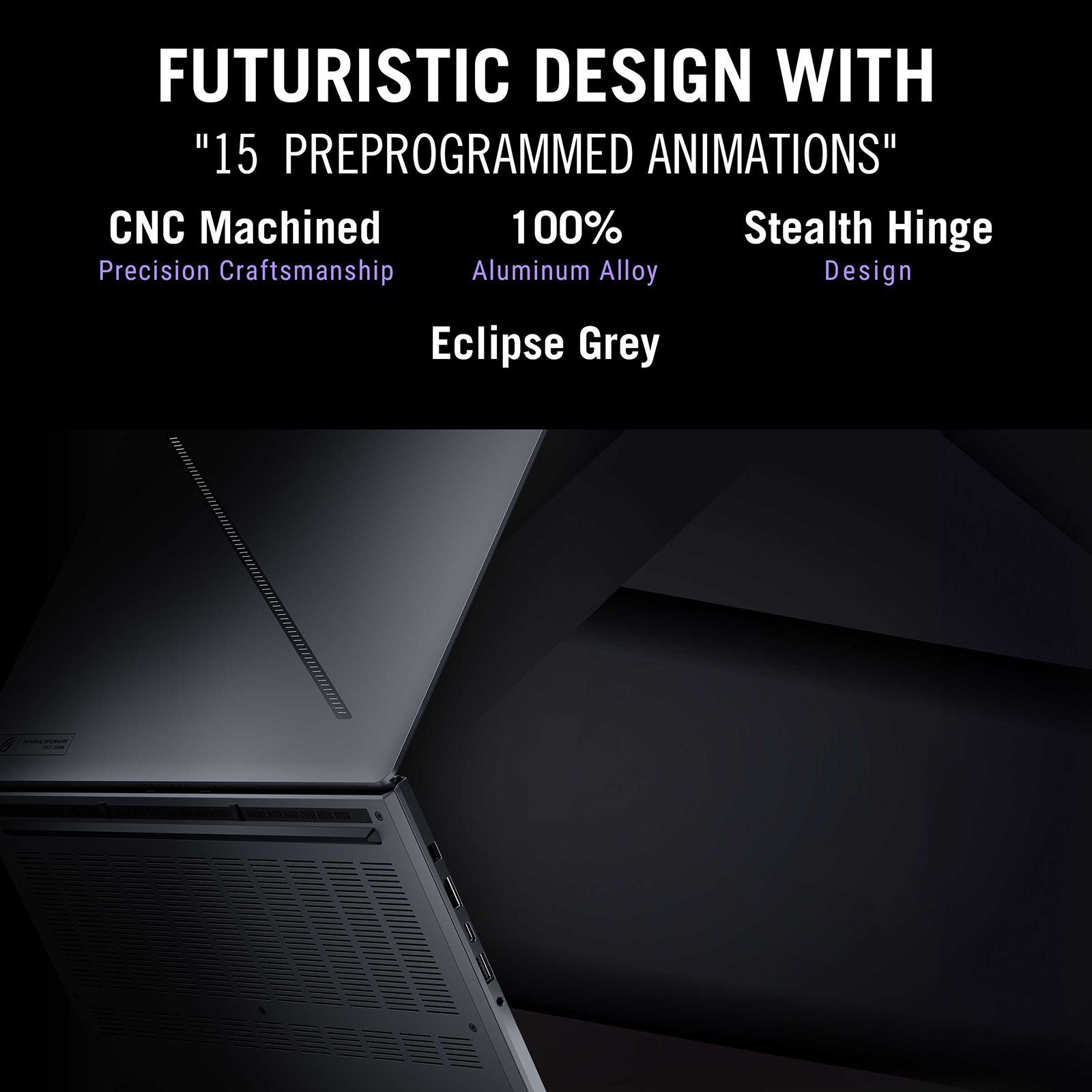 Asus ROG Zephyrus G14 AMD Ryzen AI 9 Gaming Laptop (32GB, 2TB SSD, Windows 11 Home, 8GB Graphics, 14 inch 120 Hz 3K OLED ROG Nebula HDR Display, NVIDIA GeForce RTX 5060, MS Office Home 2024, Eclipse Gray, 1.50 KG)_6