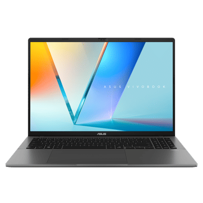 ASUS Vivobook S16 AMD Ryzen AI 5 Thin & Light Laptop (16GB, 512GB SSD, Windows 11 Home, 16 inch FHD+ OLED Display, MS Office Home 2024, Matte Grey, 1.70 KG)