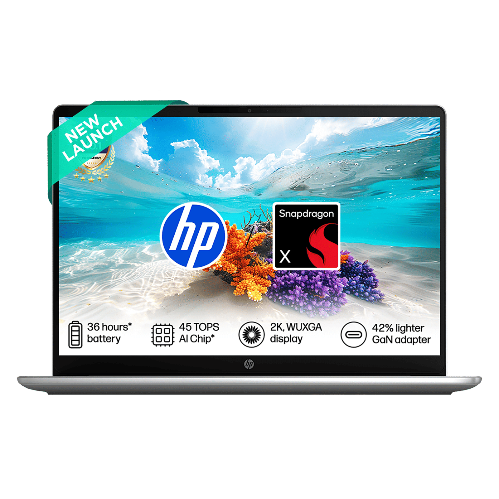 HP OmniBook 3 Qualcomm Snapdragon X Laptop (16GB, 512GB SSD, Windows 11 Home, 14 inch WUXGA IPS Display, MS Office Home 2024, Silver, 1.42 KG) HP OmniBook 3 Qualcomm Snapdragon X Laptop (16GB, 512GB SSD, Windows 11 Home, 14 inch WUXGA IPS Display, MS Office Home 2024, Silver, 1.42 KG)_1