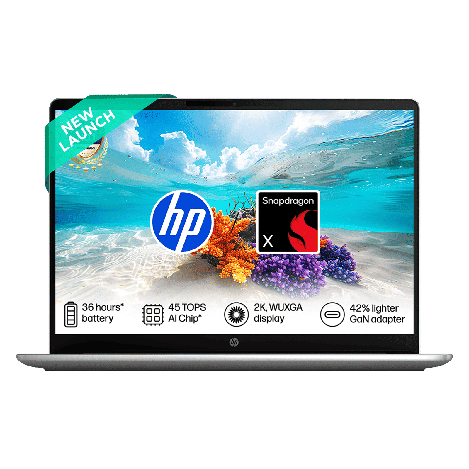 HP OmniBook 3 Qualcomm Snapdragon X Laptop (16GB, 512GB SSD, Windows 11 Home, 14 inch WUXGA IPS Display, MS Office Home 2024, Silver, 1.42 KG) HP OmniBook 3 Qualcomm Snapdragon X Laptop (16GB, 512GB SSD, Windows 11 Home, 14 inch WUXGA IPS Display, MS Office Home 2024, Silver, 1.42 KG)_1