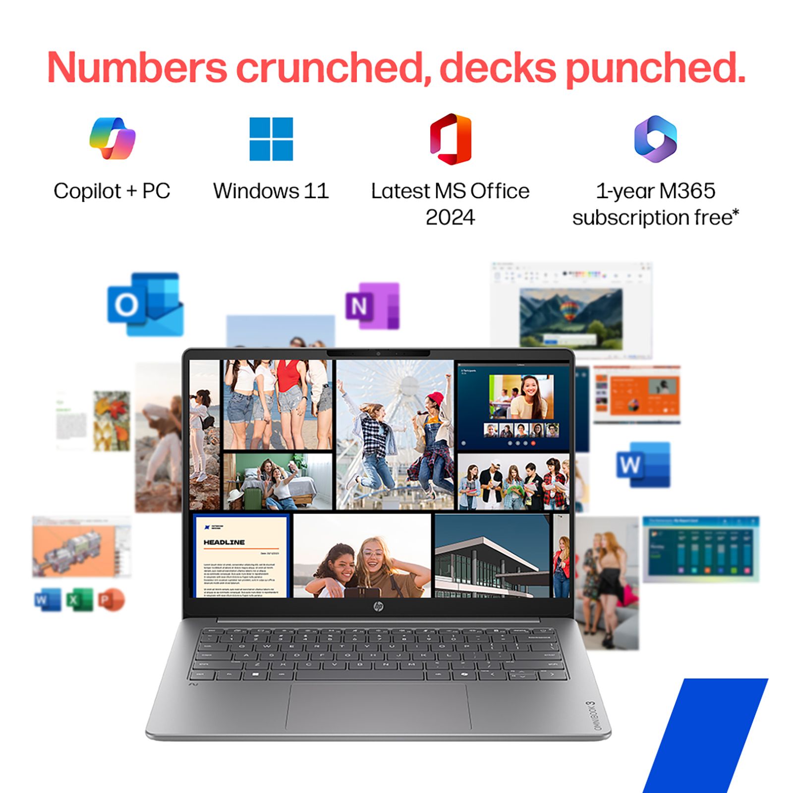 HP OmniBook 3 Qualcomm Snapdragon X Laptop (16GB, 512GB SSD, Windows 11 Home, 14 inch WUXGA IPS Display, MS Office Home 2024, Silver, 1.42 KG) HP OmniBook 3 Qualcomm Snapdragon X Laptop (16GB, 512GB SSD, Windows 11 Home, 14 inch WUXGA IPS Display, MS Office Home 2024, Silver, 1.42 KG)_8