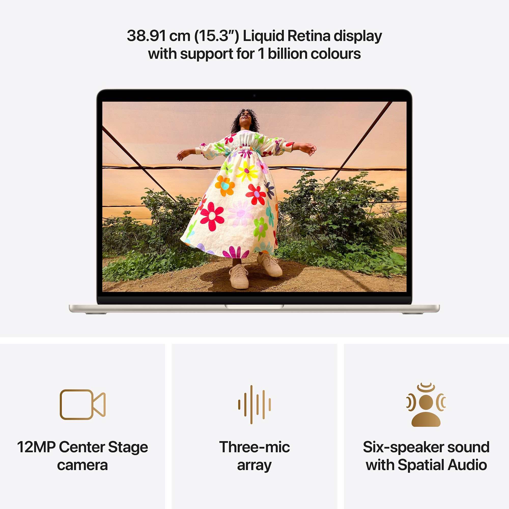 Apple MacBook Air (15.3 inch, M5, 24GB, 1TB, macOS Tahoe, Starlight) Apple MacBook Air (15.3 inch, M5, 24GB, 1TB, macOS Tahoe, Starlight)_5