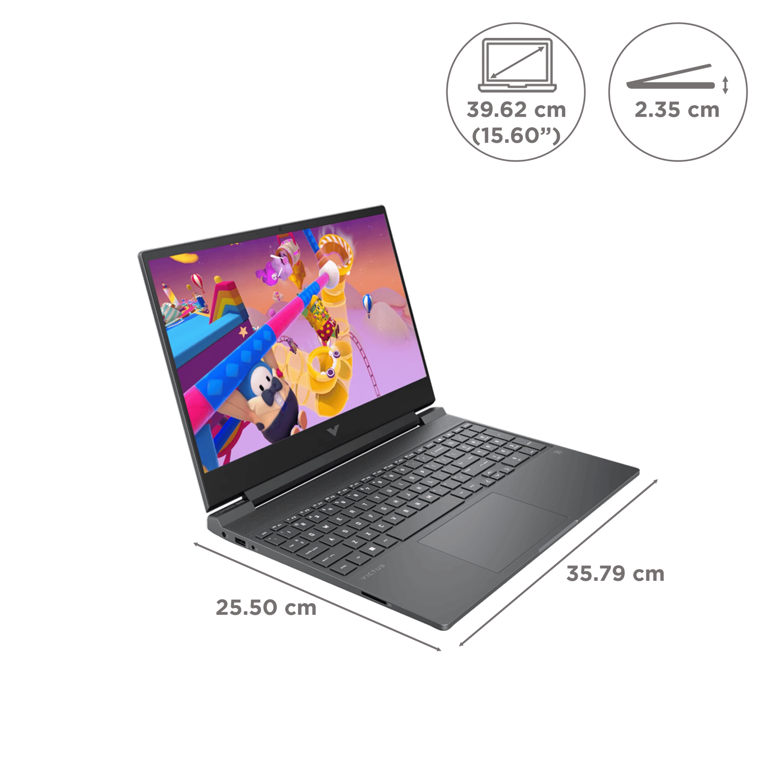 HP Victus AMD Ryzen 7 7445HS Gaming Laptop (12GB, 512GB SSD, Windows 11 Home, 6GB Graphics, 15.6 inch 144 Hz FHD IPS Display, NVIDIA GeForce RTX 3050, MS Office Home 2024, Mica Silver, 2.29 KG) HP Victus AMD Ryzen 7 7445HS Gaming Laptop (12GB, 512GB SSD, Windows 11 Home, 6GB Graphics, 15.6 inch 144 Hz FHD IPS Display, NVIDIA GeForce RTX 3050, MS Office Home 2024, Mica Silver, 2.29 KG)_2