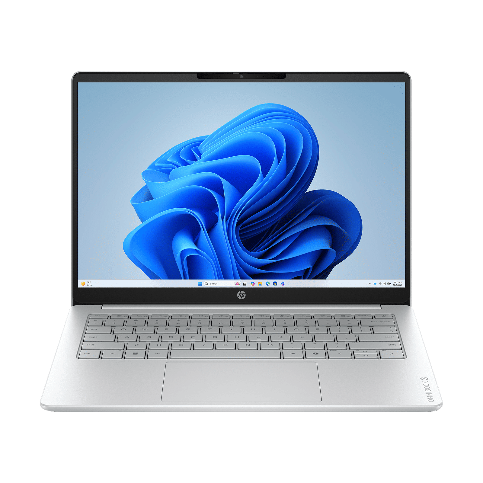 HP OmniBook 3 Intel Core Ultra 5 Thin & Light Notebook Laptop (16GB, 512GB SSD, Windows 11 Home, 14 inch 2K OLED UWVA Display, MS Office 2024, Glacier Silver, 1.4 KG) HP OmniBook 3 Intel Core Ultra 5 Thin & Light Notebook Laptop (16GB, 512GB SSD, Windows 11 Home, 14 inch 2K OLED UWVA Display, MS Office 2024, Glacier Silver, 1.4 KG)_1