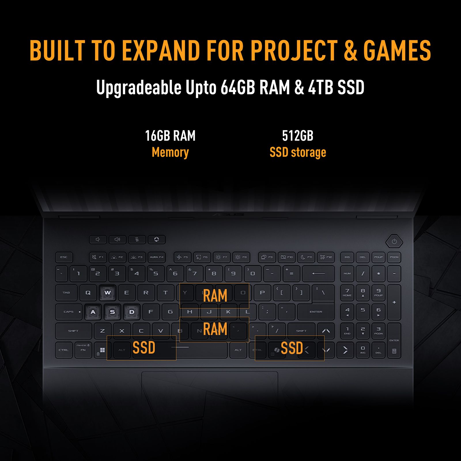 ASUS TUF F16 Intel Core i5 14th Gen Gaming Laptop (16GB, 512GB SSD, Windows 11 Home, 8GB Graphics, 16 inch 144 Hz FHD+ IPS Level Display, NVIDIA GeForce RTX 5050, MS Office Home 2024, Jaeger Gray, 2.20 KG) ASUS TUF F16 Intel Core i5 14th Gen Gaming Laptop (16GB, 512GB SSD, Windows 11 Home, 8GB Graphics, 16 inch 144 Hz FHD+ IPS Level Display, NVIDIA GeForce RTX 5050, MS Office Home 2024, Jaeger Gray, 2.20 KG)_3