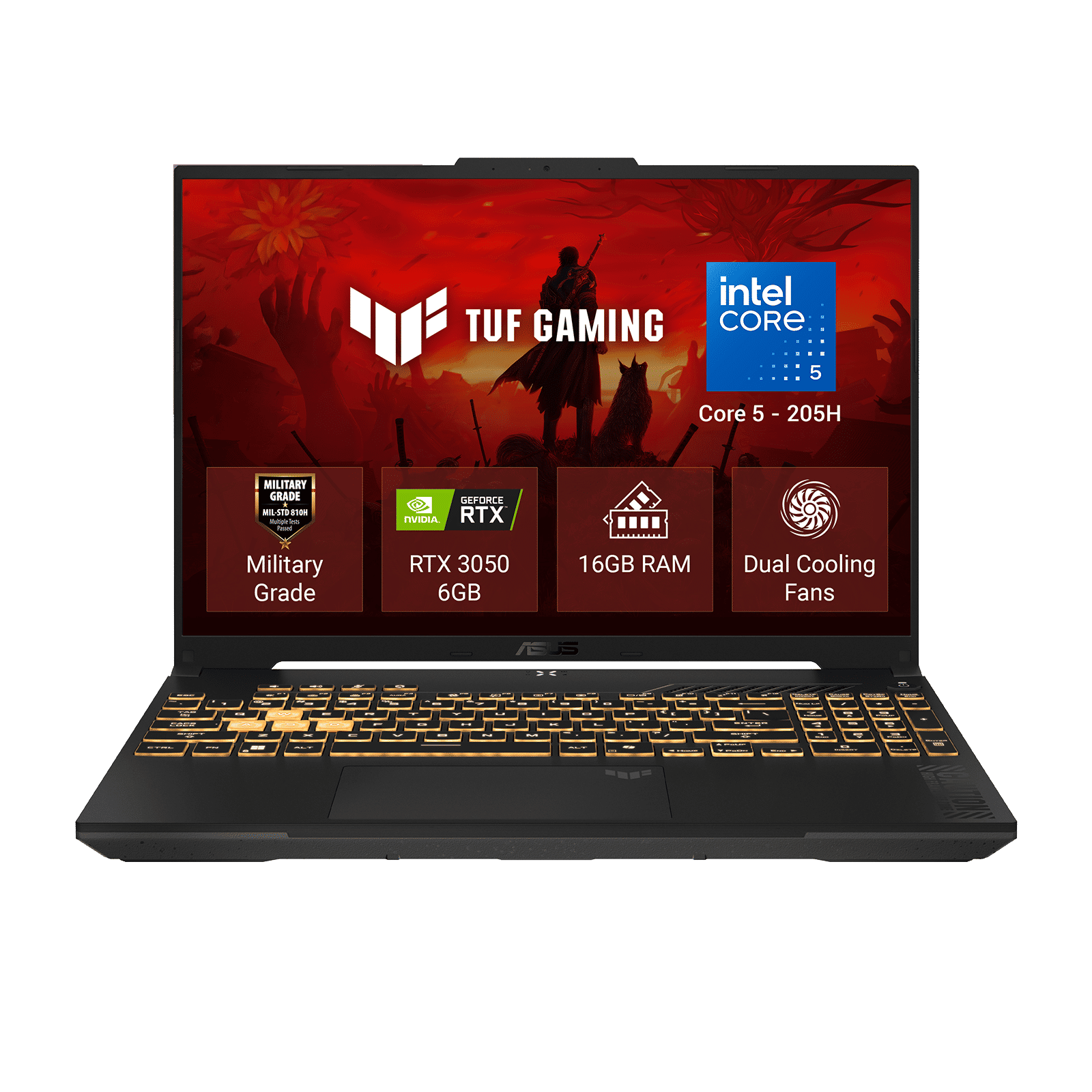 ASUS TUF F16 Intel Core 5 Gaming Laptop (16GB, 512GB SSD, Windows 11 Home, 6GB Graphics, 16 inch 144 Hz FHD+ IPS Level Display, NVIDIA GeForce RTX 3050, MS Office Home 2024, Mecha Gray, 2.20 KG) ASUS TUF F16 Intel Core 5 Gaming Laptop (16GB, 512GB SSD, Windows 11 Home, 6GB Graphics, 16 inch 144 Hz FHD+ IPS Level Display, NVIDIA GeForce RTX 3050, MS Office Home 2024, Mecha Gray, 2.20 KG)_1