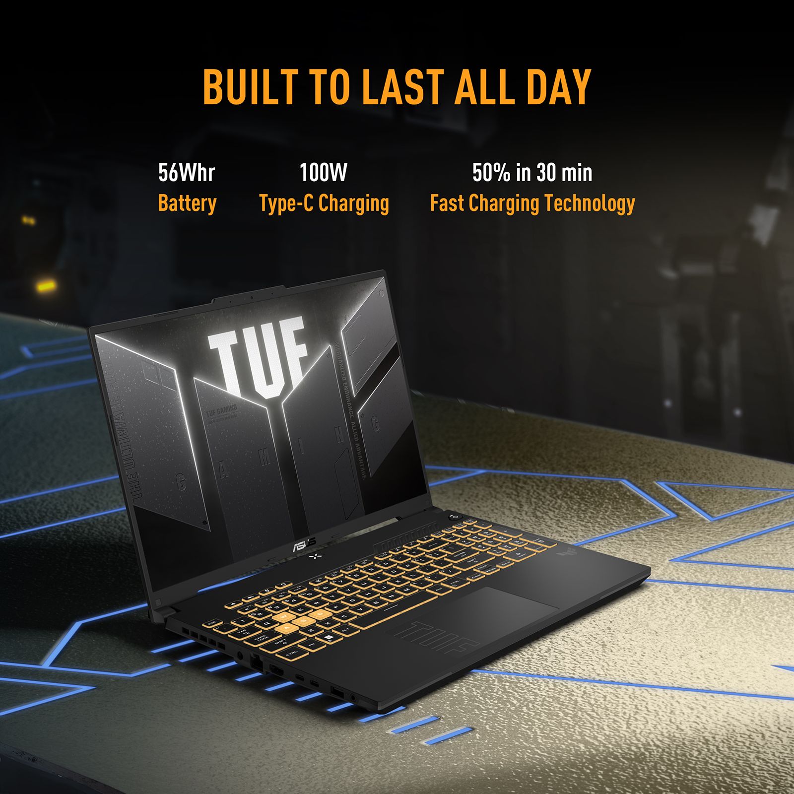 ASUS TUF F16 Intel Core 5 Gaming Laptop (16GB, 512GB SSD, Windows 11 Home, 6GB Graphics, 16 inch 144 Hz FHD+ IPS Level Display, NVIDIA GeForce RTX 3050, MS Office Home 2024, Mecha Gray, 2.20 KG) ASUS TUF F16 Intel Core 5 Gaming Laptop (16GB, 512GB SSD, Windows 11 Home, 6GB Graphics, 16 inch 144 Hz FHD+ IPS Level Display, NVIDIA GeForce RTX 3050, MS Office Home 2024, Mecha Gray, 2.20 KG)_9