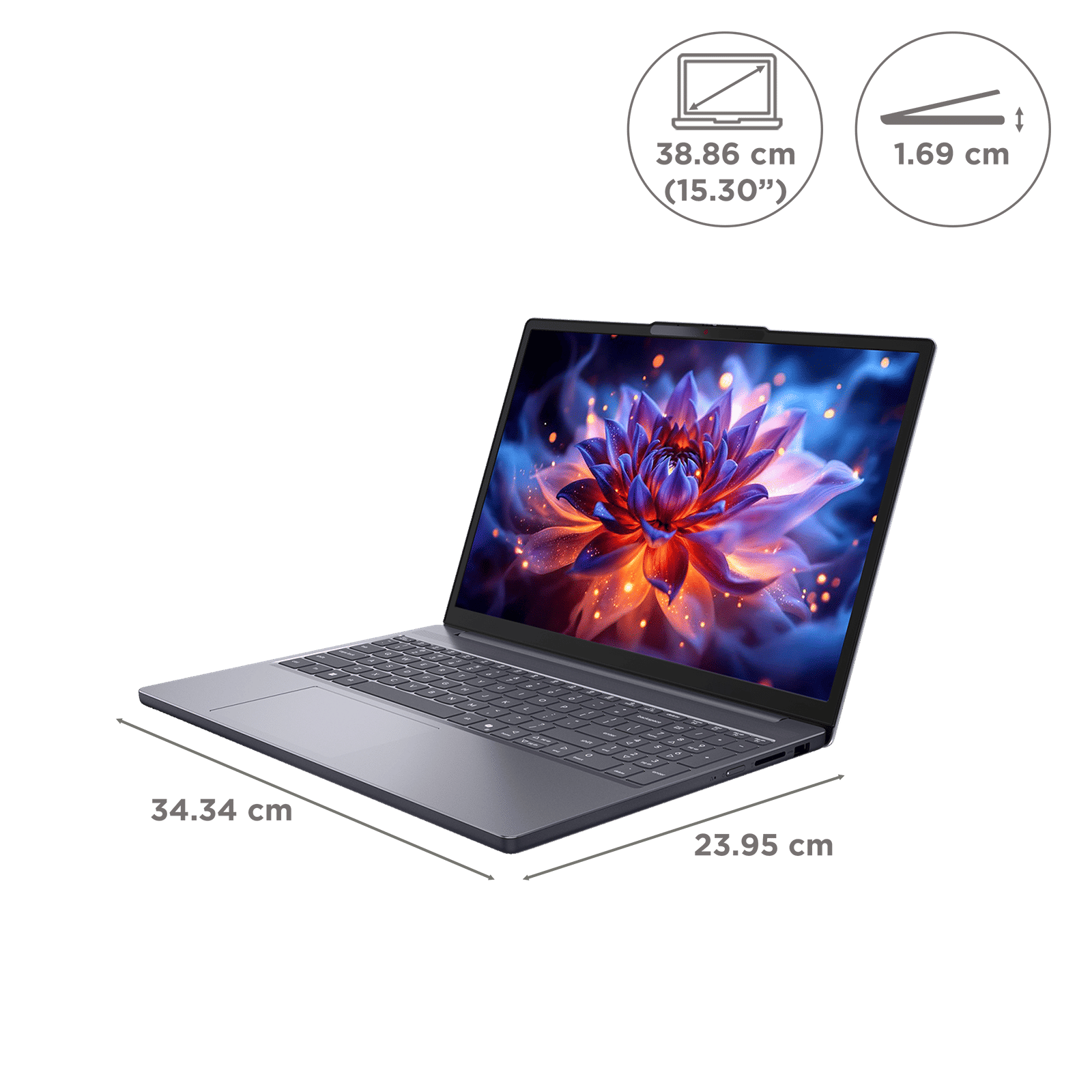 Lenovo IdeaPad Slim 3 15IWC11 Intel Core 5 Thin & Light Laptop (16GB, 512GB SSD, Windows 11 Home, 15.3 inch WUXGA IPS Display, MS Office Home 2024, Luna Grey, 1.59 KG) Lenovo IdeaPad Slim 3 15IWC11 Intel Core 5 Thin & Light Laptop (16GB, 512GB SSD, Windows 11 Home, 15.3 inch WUXGA IPS Display, MS Office Home 2024, Luna Grey, 1.59 KG)_6
