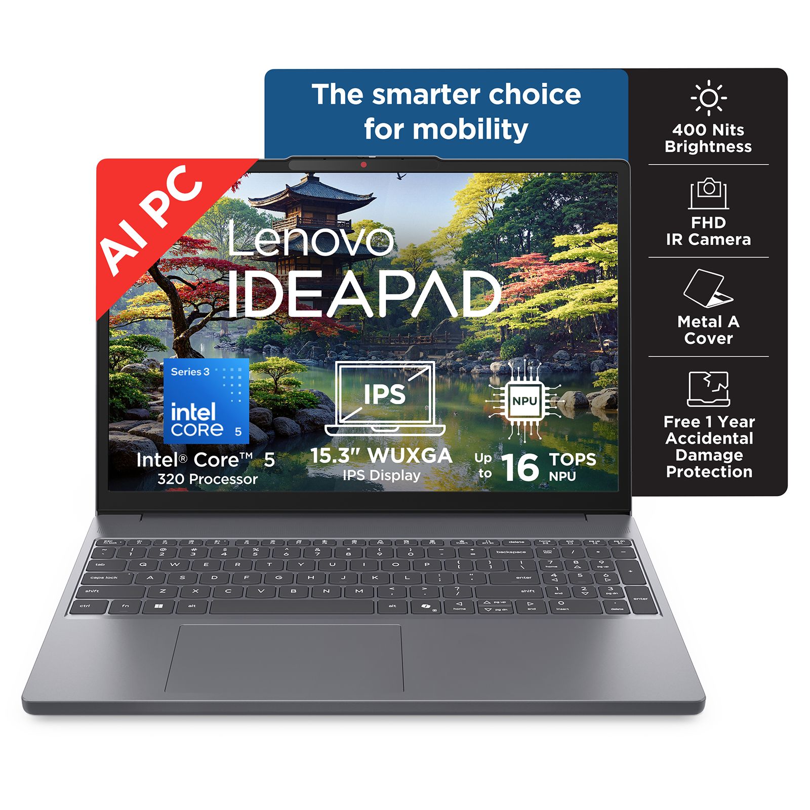 Lenovo IdeaPad Slim 3 15IWC11 Intel Core 5 Thin & Light Laptop (16GB, 512GB SSD, Windows 11 Home, 15.3 inch WUXGA IPS Display, MS Office Home 2024, Luna Grey, 1.59 KG) Lenovo IdeaPad Slim 3 15IWC11 Intel Core 5 Thin & Light Laptop (16GB, 512GB SSD, Windows 11 Home, 15.3 inch WUXGA IPS Display, MS Office Home 2024, Luna Grey, 1.59 KG)_8
