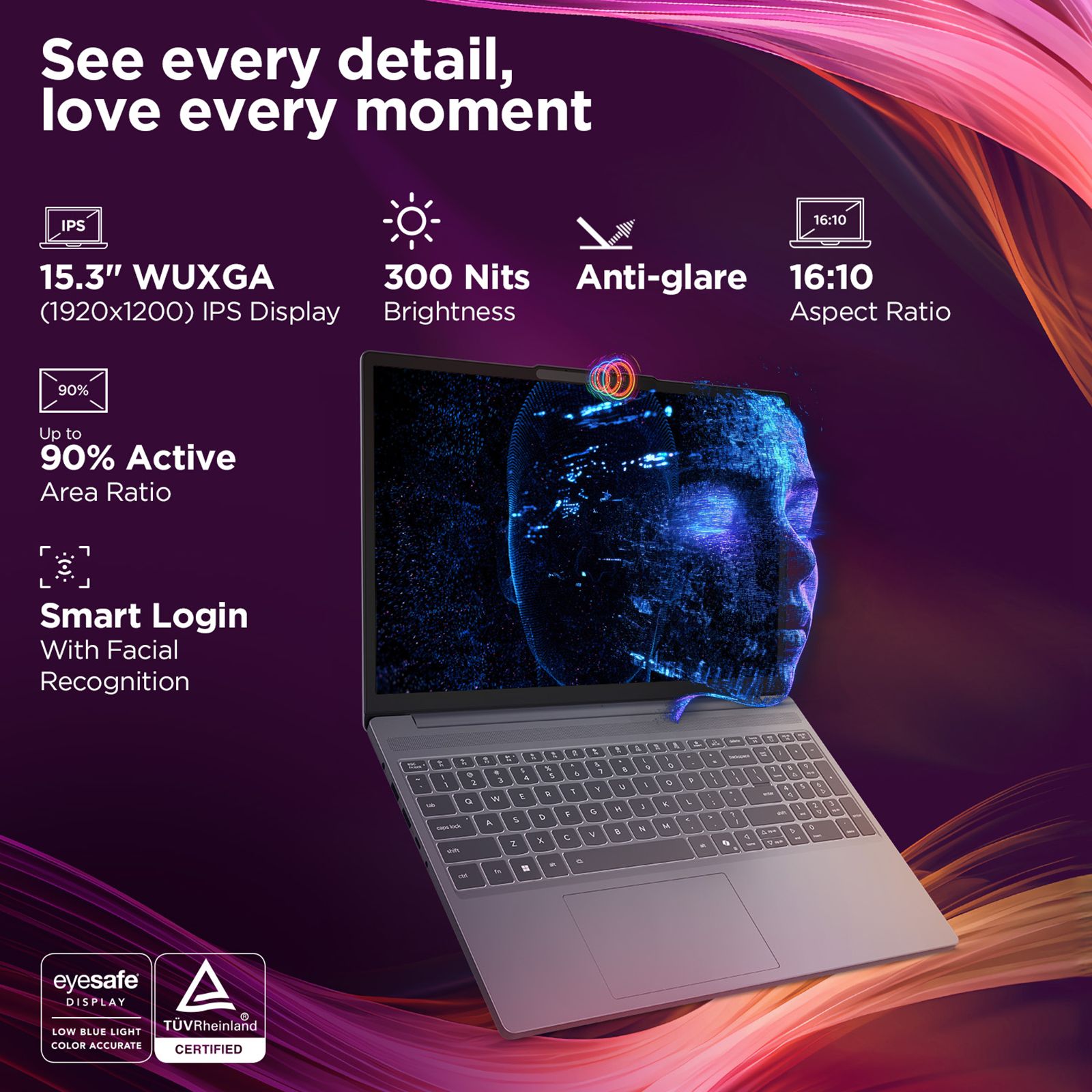 Lenovo IdeaPad Slim 3 15IRH10 Intel Core i5 13th Gen Thin & Light Laptop (8GB, 512GB SSD, Windows 11 Home, 15.3 inch WUXGA IPS Display, MS Office Home 2024, Luna Grey, 1.59 KG) Lenovo IdeaPad Slim 3 15IRH10 Intel Core i5 13th Gen Thin & Light Laptop (8GB, 512GB SSD, Windows 11 Home, 15.3 inch WUXGA IPS Display, MS Office Home 2024, Luna Grey, 1.59 KG)_10