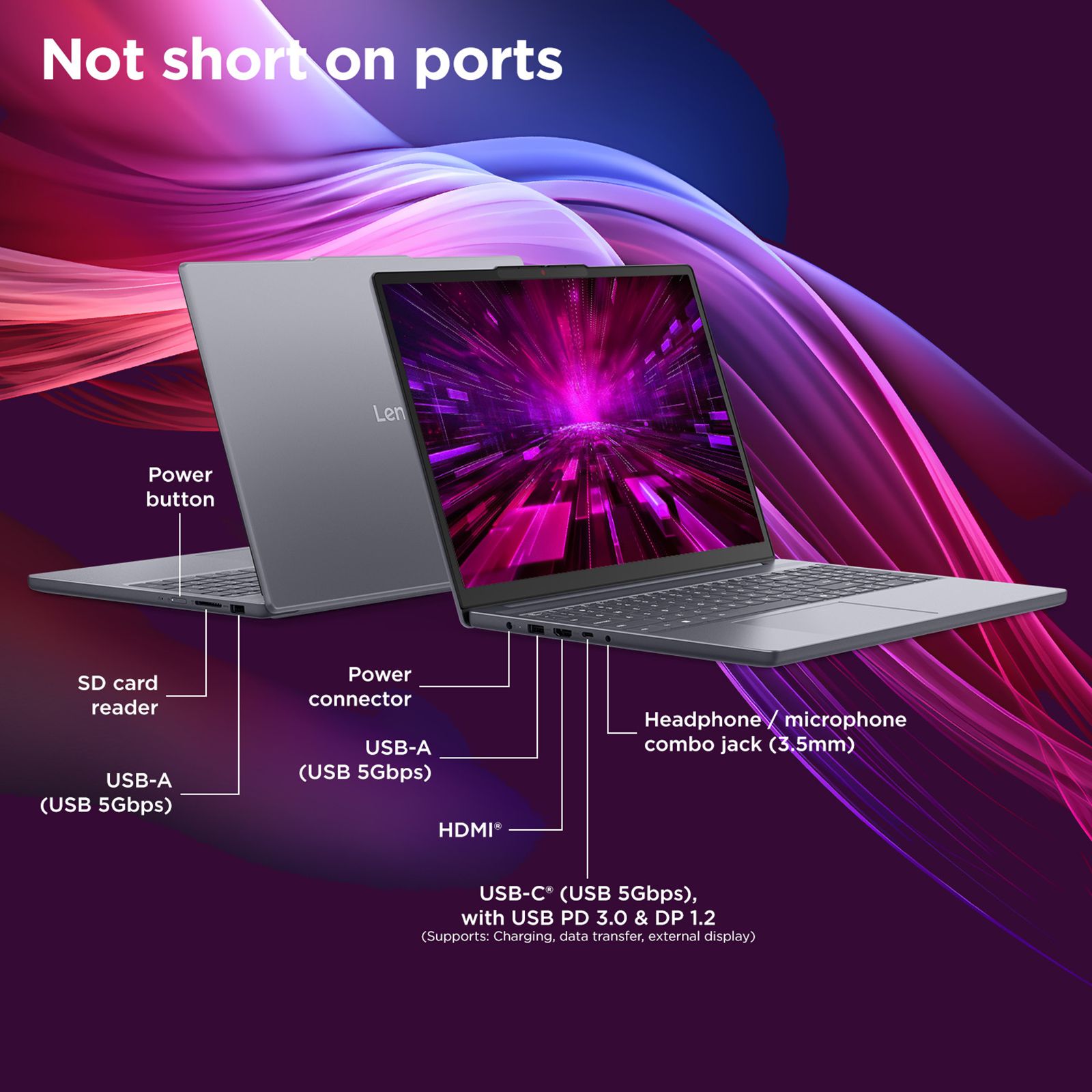 Lenovo IdeaPad Slim 3 15IRH10 Intel Core i5 13th Gen Thin & Light Laptop (8GB, 512GB SSD, Windows 11 Home, 15.3 inch WUXGA IPS Display, MS Office Home 2024, Luna Grey, 1.59 KG) Lenovo IdeaPad Slim 3 15IRH10 Intel Core i5 13th Gen Thin & Light Laptop (8GB, 512GB SSD, Windows 11 Home, 15.3 inch WUXGA IPS Display, MS Office Home 2024, Luna Grey, 1.59 KG)_11