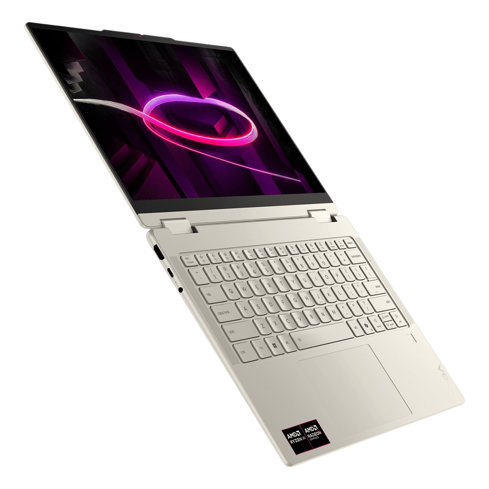 Lenovo Yoga 7 14AGP11 AMD Ryzen AI 7 Touchscreen 2-in-1 Laptop (16GB, 512GB SSD, Windows 11 Home, 14 inch WUXGA OLED Display, MS Office Home 2024, Seashell, 1.38 KG)_11