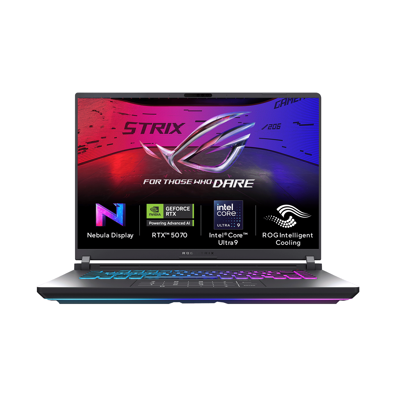 ASUS ROG Strix G16 Intel Core Ultra 9 Gaming Laptop (32GB, 1TB SSD, Windows 11 Home, 8GB Graphics, 16 inch 240 Hz WQXGA IPS Level Nebula Display, NVIDIA GeForce RTX 5070, MS Office Home 2024, Eclipse Gray, 2.65 KG)_1
