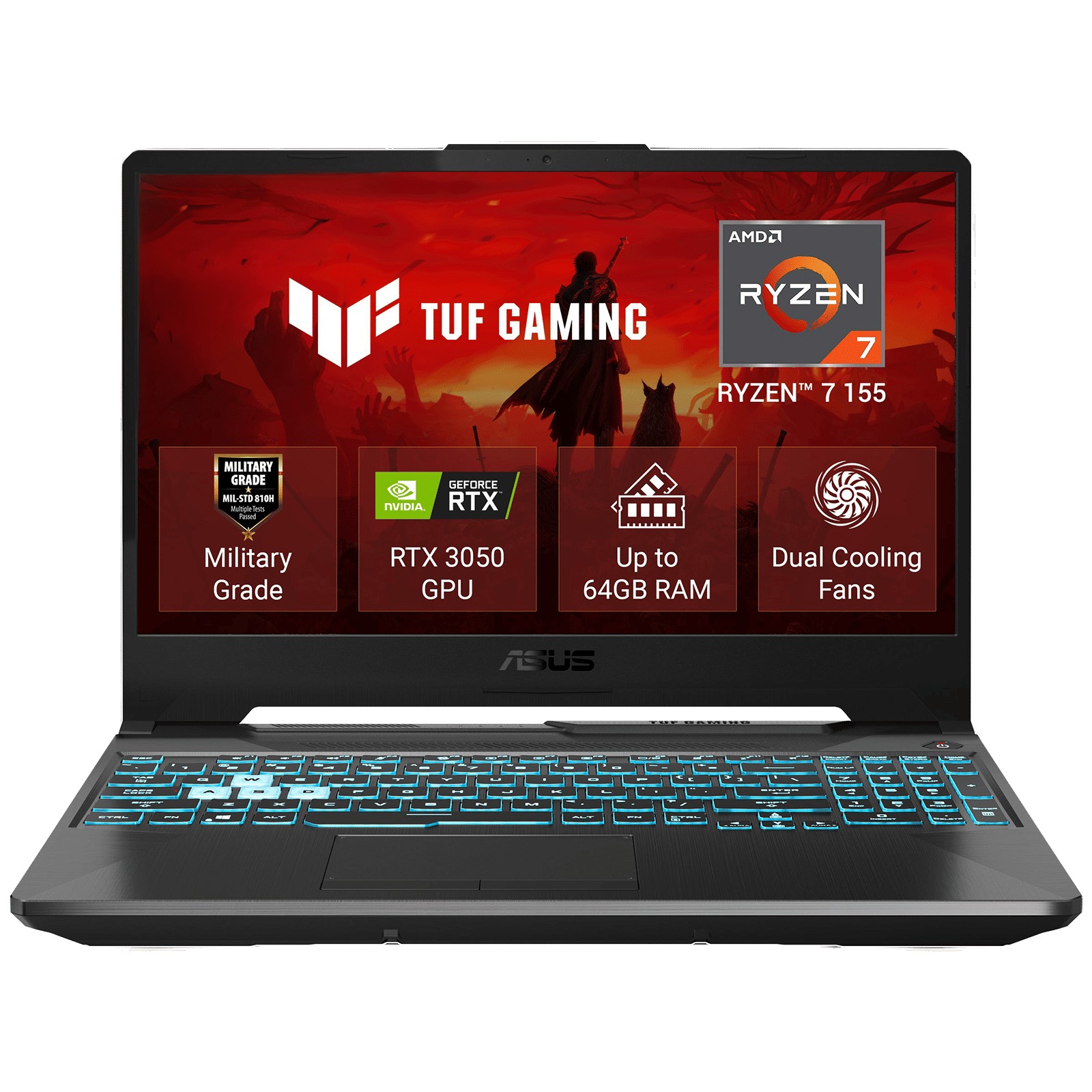 ASUS TUF A15 AMD Ryzen 7 Gaming Laptop (16GB, 512GB SSD, Windows 11 Home, 4GB Graphics, 15.6 inch 144 Hz Full HD IPS Level Display, NVIDIA GeForce RTX 3050, MS Office Home 2024, Graphite Black, 2.30 KG) ASUS TUF A15 AMD Ryzen 7 Gaming Laptop (16GB, 512GB SSD, Windows 11 Home, 4GB Graphics, 15.6 inch 144 Hz Full HD IPS Level Display, NVIDIA GeForce RTX 3050, MS Office Home 2024, Graphite Black, 2.30 KG)_1