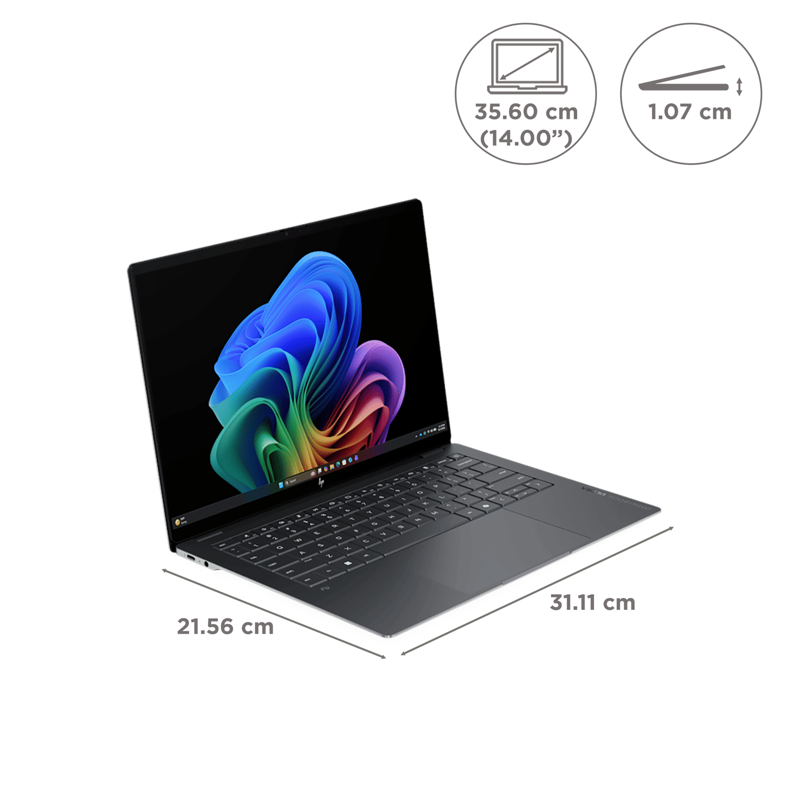 HP OmniBook 14-kd0081TU Intel Core Ultra 7 356H Touchscreen Thin & Light Laptop (16GB, 1TB SSD, Windows 11 Home, 14 inch 2.2K OLED Display, MS Office 2024, Eclipse Gray Aluminum, 1.27 KG) HP OmniBook 14-kd0081TU Intel Core Ultra 7 356H Touchscreen Thin & Light Laptop (16GB, 1TB SSD, Windows 11 Home, 14 inch 2.2K OLED Display, MS Office 2024, Eclipse Gray Aluminum, 1.27 KG)_2