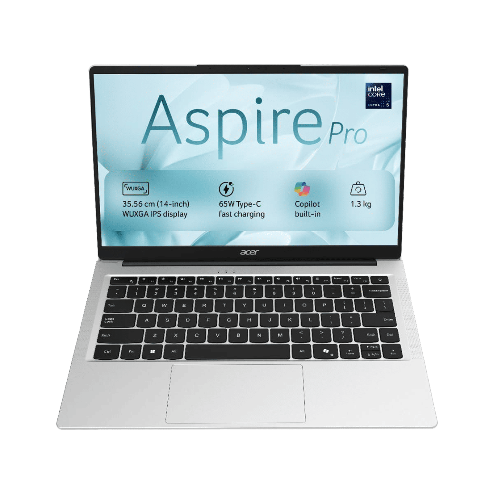 acer Aspire Pro Intel Core Ultra 5 Thin & Light Laptop (8GB, 512GB SSD, Windows 11 Home, 14 inch Full HD IPS Display, MS Office Home 2024, Light Silver, 1.3 KG) acer Aspire Pro Intel Core Ultra 5 Thin & Light Laptop (8GB, 512GB SSD, Windows 11 Home, 14 inch Full HD IPS Display, MS Office Home 2024, Light Silver, 1.3 KG)_1