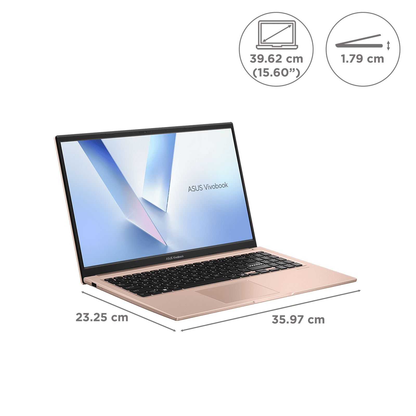 ASUS Vivobook 15 Intel Core 3 Notebook Laptop (8GB, 512GB SSD, Windows 11 Home, 15.6 inch Full HD IPS Display, MS Office Home 2024, Terra Cotta, 1.70 KG)_6