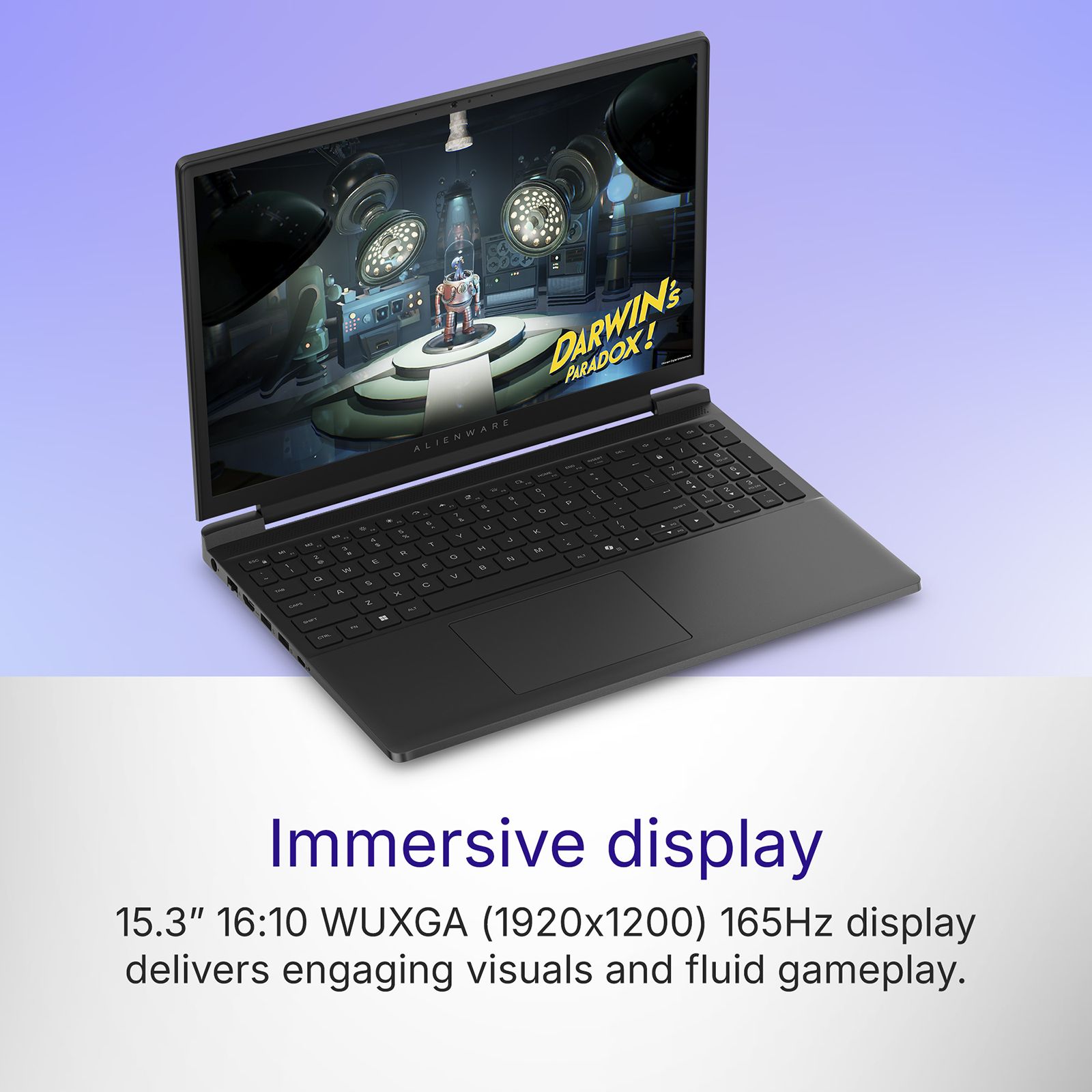 DELL Alienware 15 Intel Core 7 Gaming Laptop (16GB, 512GB SSD, Windows 11 Home, 6GB Graphics, 15.3 inch 165 Hz WUXGA Display, NVIDIA GeForce RTX 3050, Microsoft Office Home 2024, Nova Black, 2.25 KG)_15