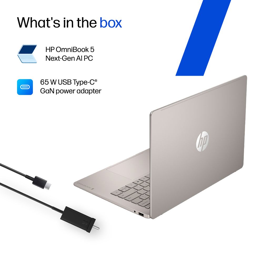 HP OmniBook 5 14-kf0021TU Intel Core 5 Touchscreen Thin & Light Laptop (16GB, 512GB SSD, Windows 11 Home, 14 inch 2K OLED Display, MS Office Home 2024, Sahara Silver, 1.33 KG) HP OmniBook 5 14-kf0021TU Intel Core 5 Touchscreen Thin & Light Laptop (16GB, 512GB SSD, Windows 11 Home, 14 inch 2K OLED Display, MS Office Home 2024, Sahara Silver, 1.33 KG)_11