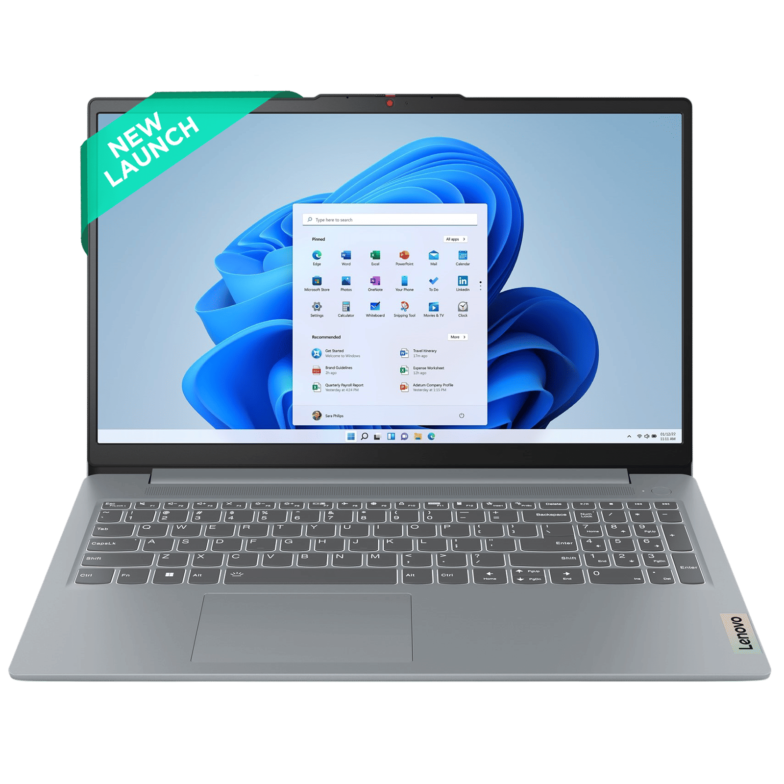 Lenovo IdeaPad Slim 3 15AMN8 AMD Ryzen 5 40 Notebook Laptop (8GB, 512GB SSD, Windows 11 Home, 15.6 inch FHD LCD Display, MS Office Home 2024, Arctic Grey, 1.62 KG)_1