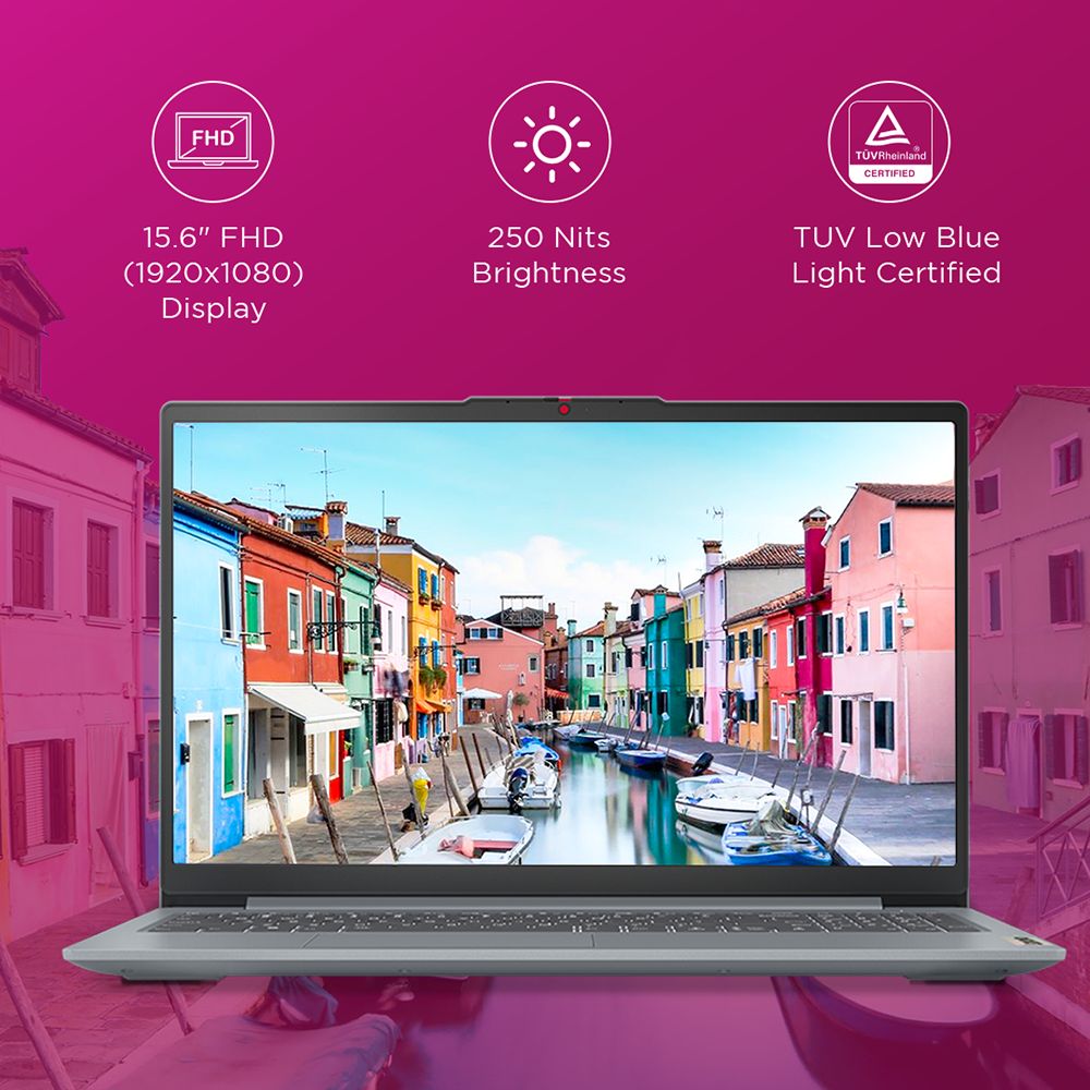 Lenovo IdeaPad Slim 3 15AMN8 AMD Ryzen 5 40 Notebook Laptop (8GB, 512GB SSD, Windows 11 Home, 15.6 inch FHD LCD Display, MS Office Home 2024, Arctic Grey, 1.62 KG)_2