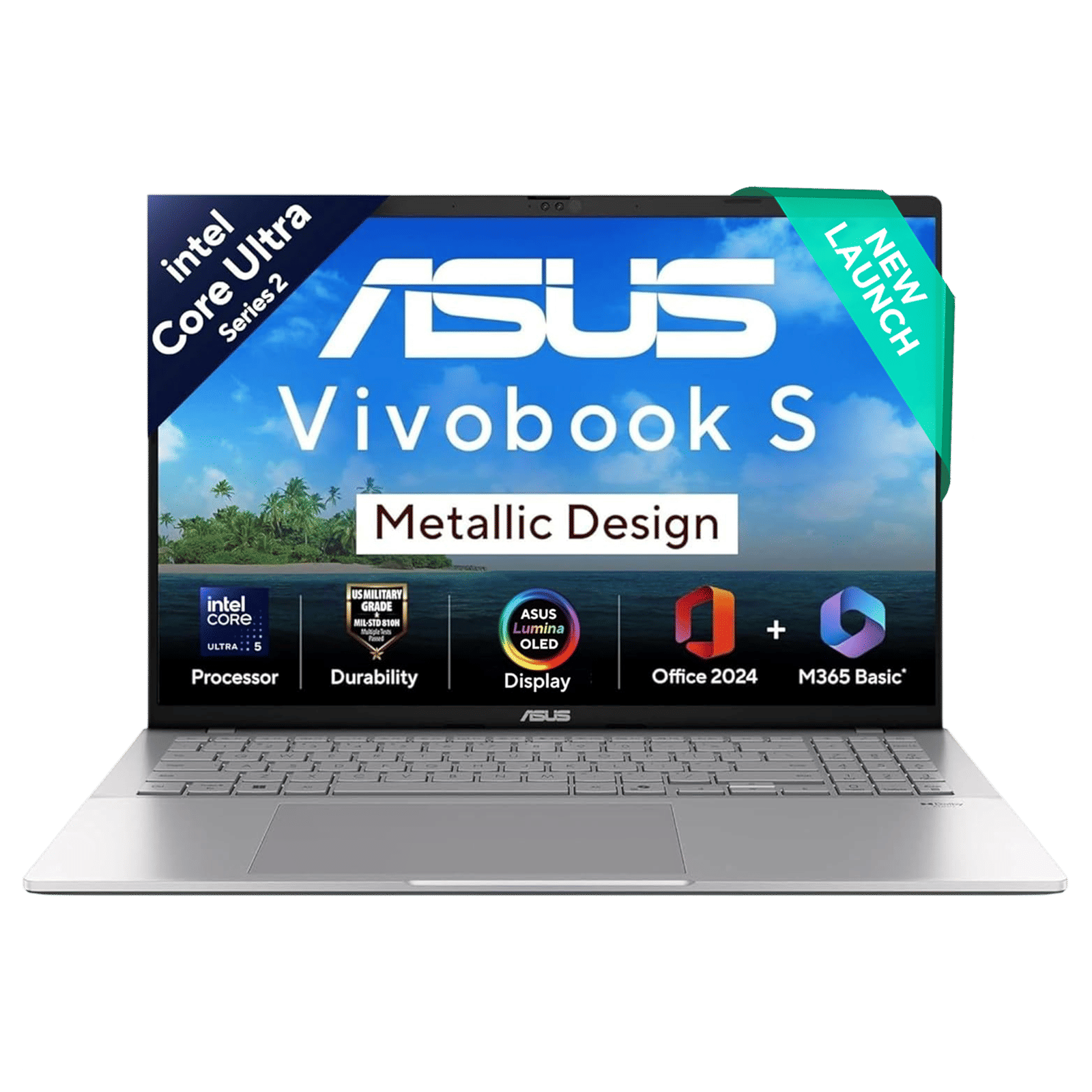 ASUS Vivobook S16 Intel Core Ultra 5 Thin & Light Laptop (16GB, 512GB SSD, Windows 11 Home, 16 inch FHD OLED Display, MS Office Home 2024 & MS 365 Basic, Cool Silver, 1.7 KG) ASUS Vivobook S16 Intel Core Ultra 5 Thin & Light Laptop (16GB, 512GB SSD, Windows 11 Home, 16 inch FHD OLED Display, MS Office Home 2024 & MS 365 Basic, Cool Silver, 1.7 KG)_1