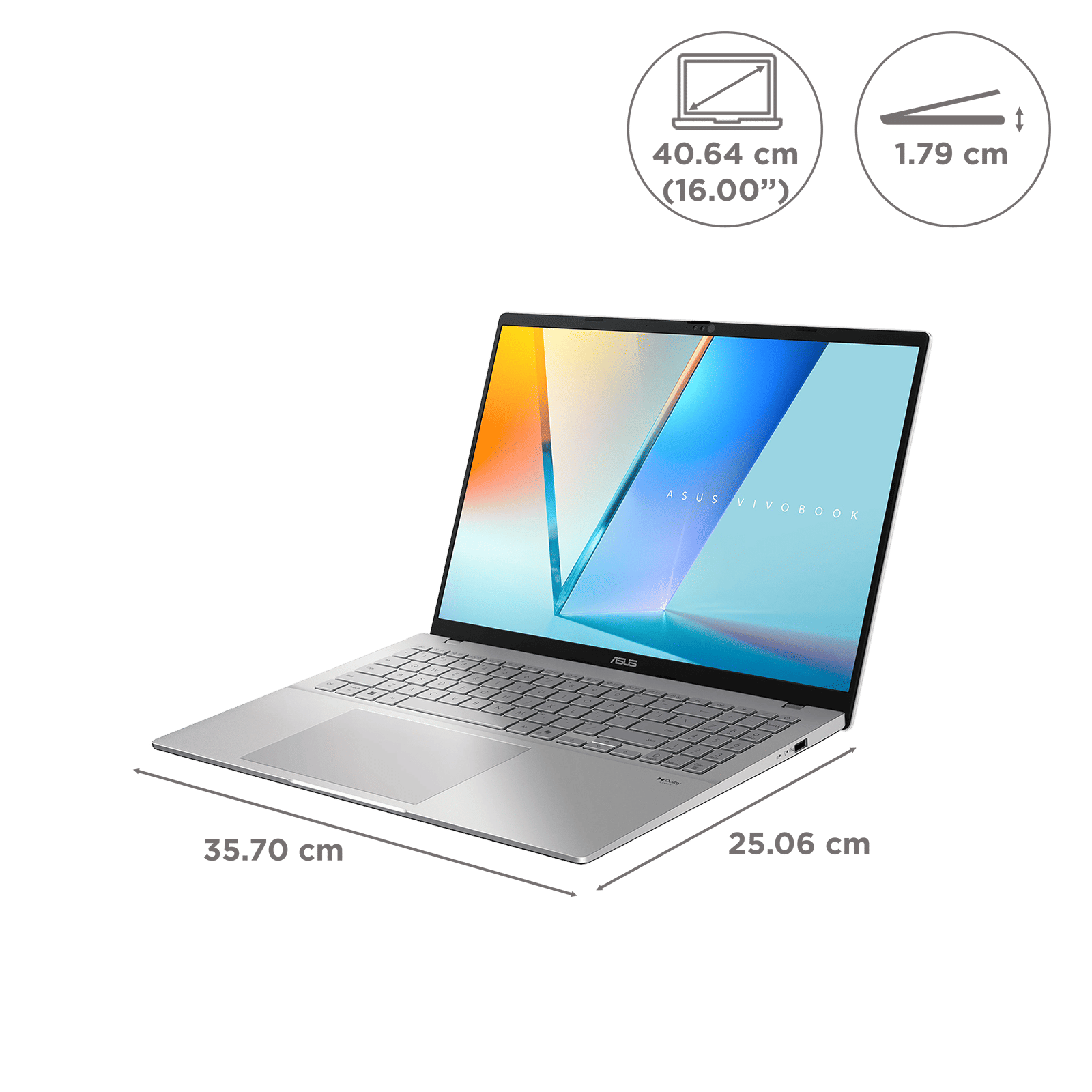 ASUS Vivobook S16 Intel Core Ultra 5 Thin & Light Laptop (16GB, 512GB SSD, Windows 11 Home, 16 inch FHD OLED Display, MS Office Home 2024 & MS 365 Basic, Cool Silver, 1.7 KG) ASUS Vivobook S16 Intel Core Ultra 5 Thin & Light Laptop (16GB, 512GB SSD, Windows 11 Home, 16 inch FHD OLED Display, MS Office Home 2024 & MS 365 Basic, Cool Silver, 1.7 KG)_15