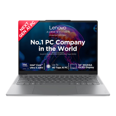 Lenovo Yoga Slim 7 14ILL10 Intel Core Ultra 5 Thin & Light Laptop (16GB, 512GB SSD, Windows 11 Home, 14 inch WUXGA OLED Display, MS Office Home 2024, Luna Grey, 1.19 KG)