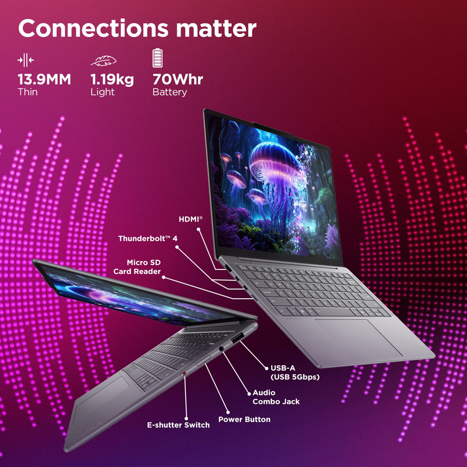 Lenovo Yoga Slim 7 14ILL10 Intel Core Ultra 5 Thin & Light Laptop (16GB, 512GB SSD, Windows 11 Home, 14 inch WUXGA OLED Display, MS Office Home 2024, Luna Grey, 1.19 KG) Lenovo Yoga Slim 7 14ILL10 Intel Core Ultra 5 Thin & Light Laptop (16GB, 512GB SSD, Windows 11 Home, 14 inch WUXGA OLED Display, MS Office Home 2024, Luna Grey, 1.19 KG)_12