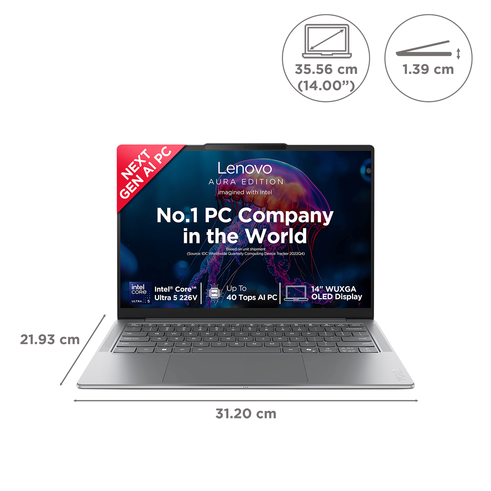 Lenovo Yoga Slim 7 14ILL10 Intel Core Ultra 5 Thin & Light Laptop (16GB, 512GB SSD, Windows 11 Home, 14 inch WUXGA OLED Display, MS Office Home 2024, Luna Grey, 1.19 KG) Lenovo Yoga Slim 7 14ILL10 Intel Core Ultra 5 Thin & Light Laptop (16GB, 512GB SSD, Windows 11 Home, 14 inch WUXGA OLED Display, MS Office Home 2024, Luna Grey, 1.19 KG)_6