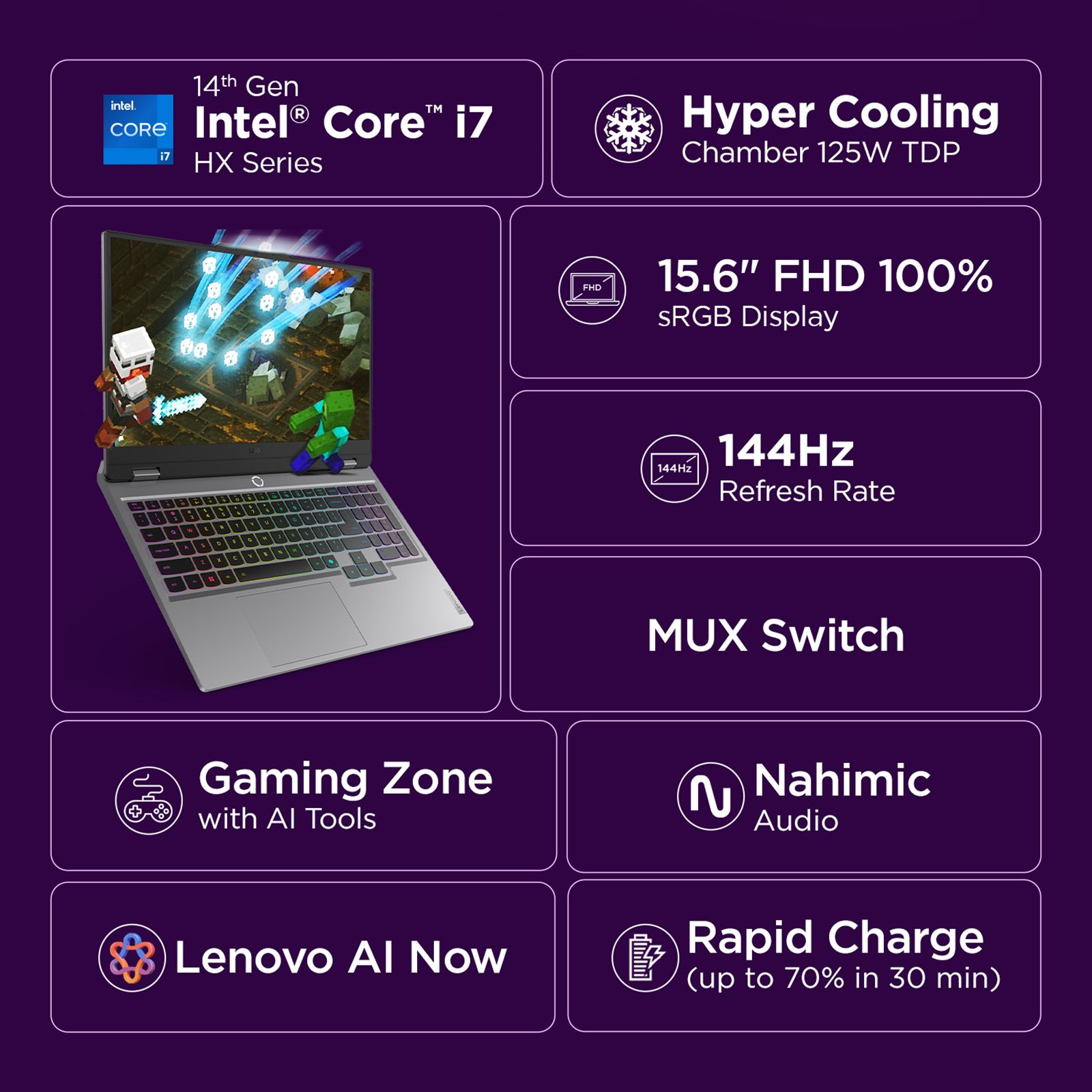 Lenovo LOQ 15IRX10 Intel Core i7 14th Gen Gaming Laptop (16GB, 512GB SSD, Windows 11 Home, 8GB Graphics, 15.6 inch 144 Hz Full HD IPS Display, NVIDIA GeForce RTX 5050, MS Office Home 2024, Luna Grey, 2.4 KG) Lenovo LOQ 15IRX10 Intel Core i7 14th Gen Gaming Laptop (16GB, 512GB SSD, Windows 11 Home, 8GB Graphics, 15.6 inch 144 Hz Full HD IPS Display, NVIDIA GeForce RTX 5050, MS Office Home 2024, Luna Grey, 2.4 KG)_9