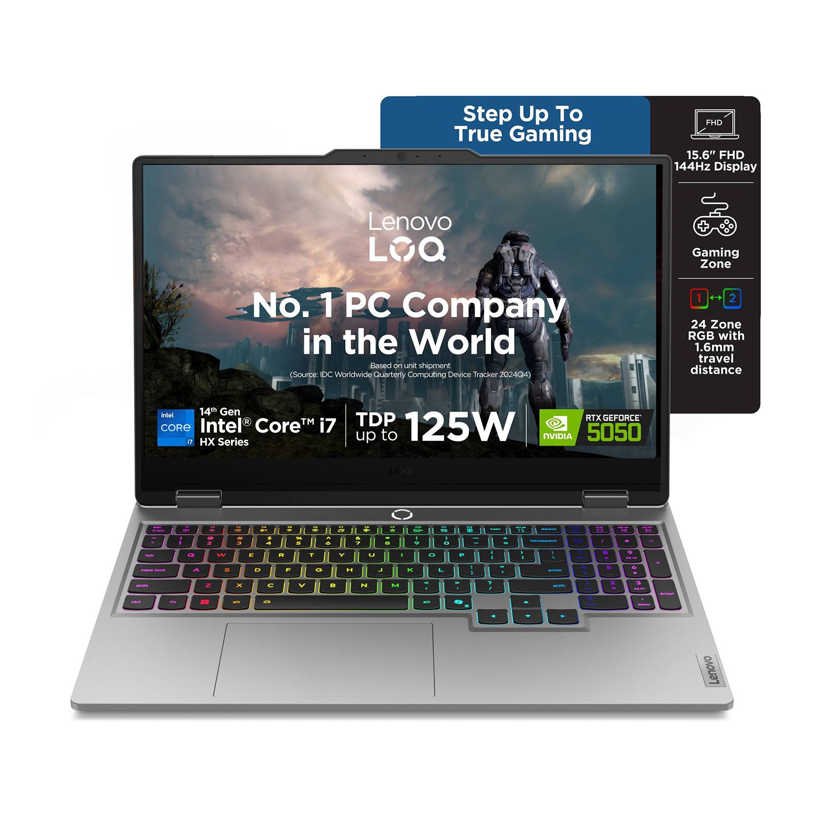 Lenovo LOQ 15IRX10 Intel Core i7 14th Gen Gaming Laptop (16GB, 512GB SSD, Windows 11 Home, 8GB Graphics, 15.6 inch 144 Hz Full HD IPS Display, NVIDIA GeForce RTX 5050, MS Office Home 2024, Luna Grey, 2.4 KG) Lenovo LOQ 15IRX10 Intel Core i7 14th Gen Gaming Laptop (16GB, 512GB SSD, Windows 11 Home, 8GB Graphics, 15.6 inch 144 Hz Full HD IPS Display, NVIDIA GeForce RTX 5050, MS Office Home 2024, Luna Grey, 2.4 KG)_6