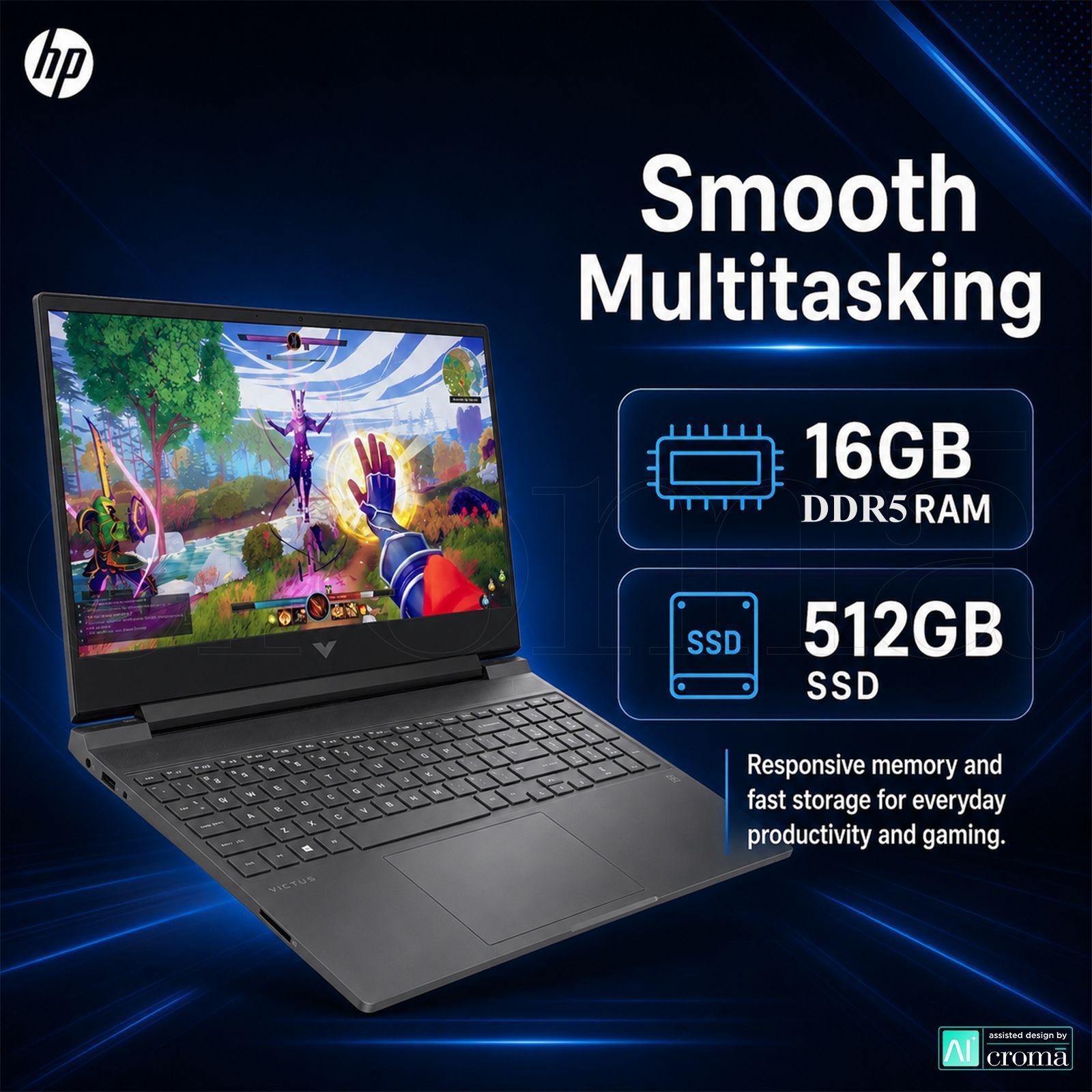 HP Victus 15 fa2617TX Intel Core i7 14th Gen Gaming Laptop (16GB, 512GB SSD, Windows 11 Home, 6GB Graphics, 15.6 inch 144 Hz Full HD IPS Display, NVIDIA GeForce RTX 4050, MS Office Home 2024, Mica Silver, 2.29 KG) HP Victus 15 fa2617TX Intel Core i7 14th Gen Gaming Laptop (16GB, 512GB SSD, Windows 11 Home, 6GB Graphics, 15.6 inch 144 Hz Full HD IPS Display, NVIDIA GeForce RTX 4050, MS Office Home 2024, Mica Silver, 2.29 KG)_4